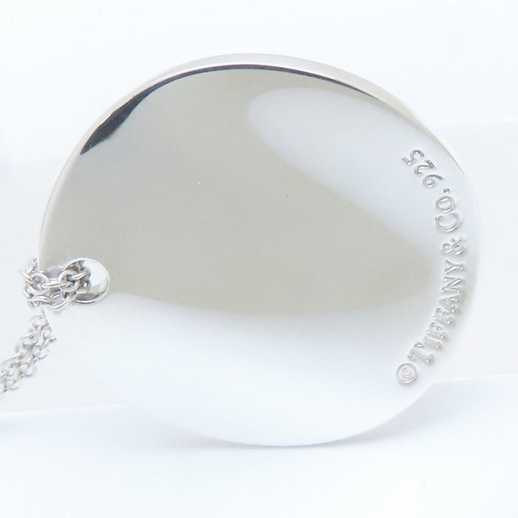 Notes Round Pendant Necklace Sterling Silver
