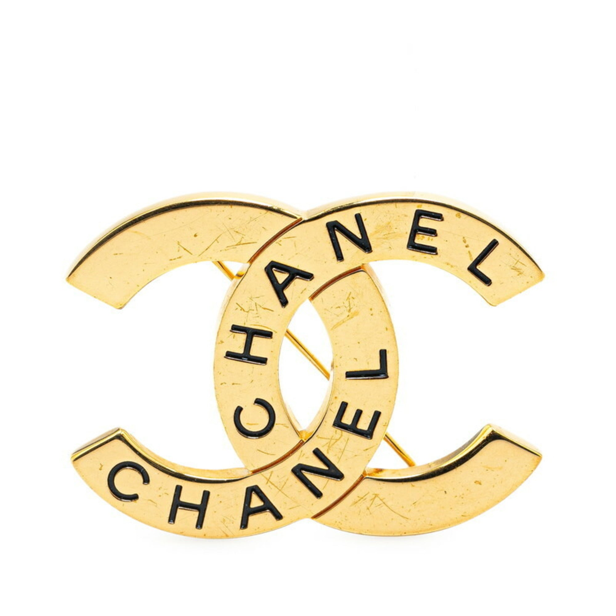 CC Logo Brooch Metal