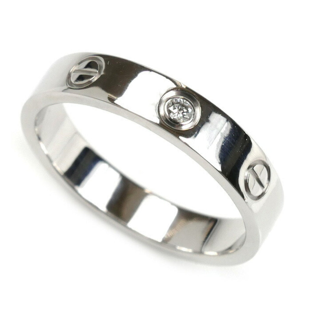 Love Ring 18K White Gold with Diamond
