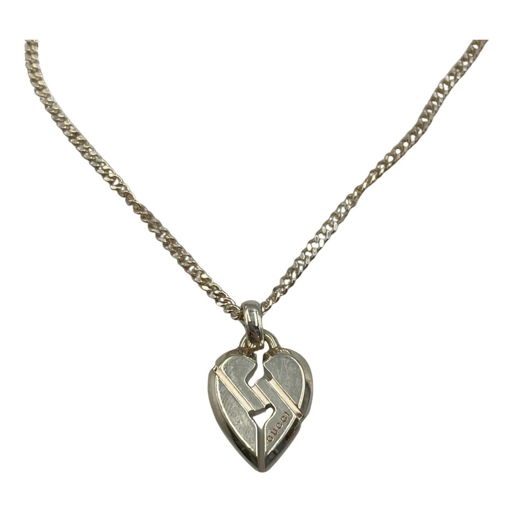 Knot Heart Pendant Necklace Sterling Silver