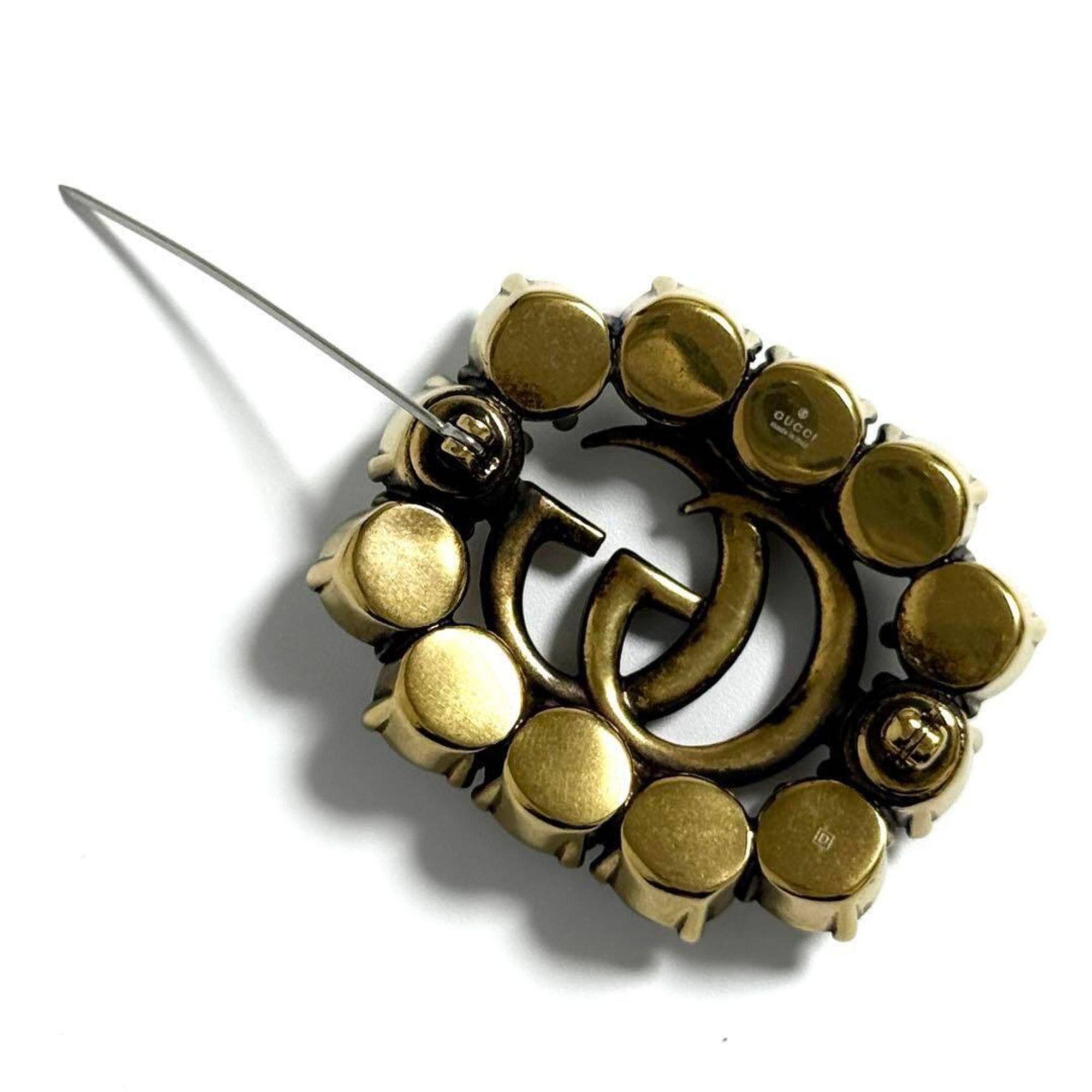 Brooch Metal and Rhinestone