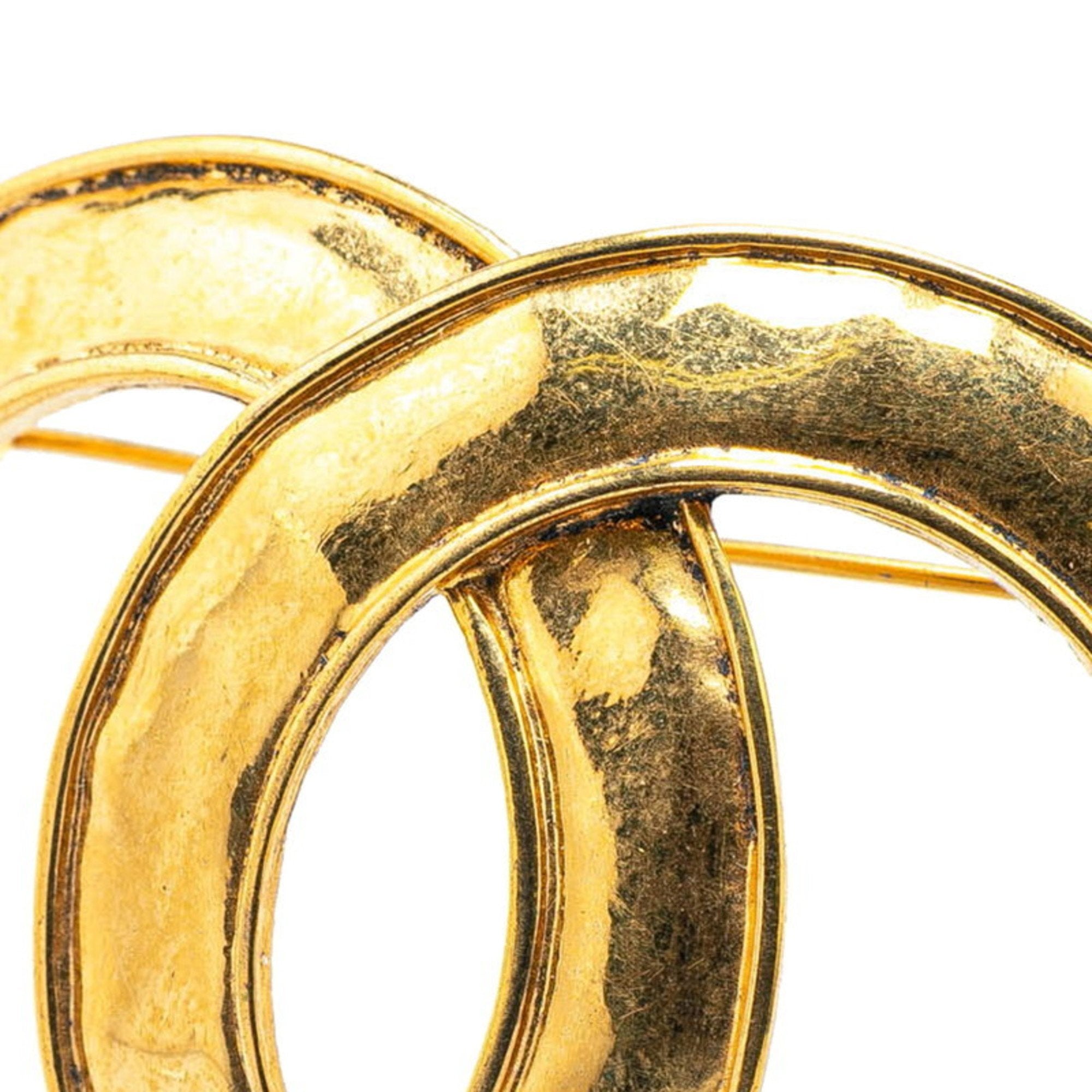 CC Logo Brooch Metal
