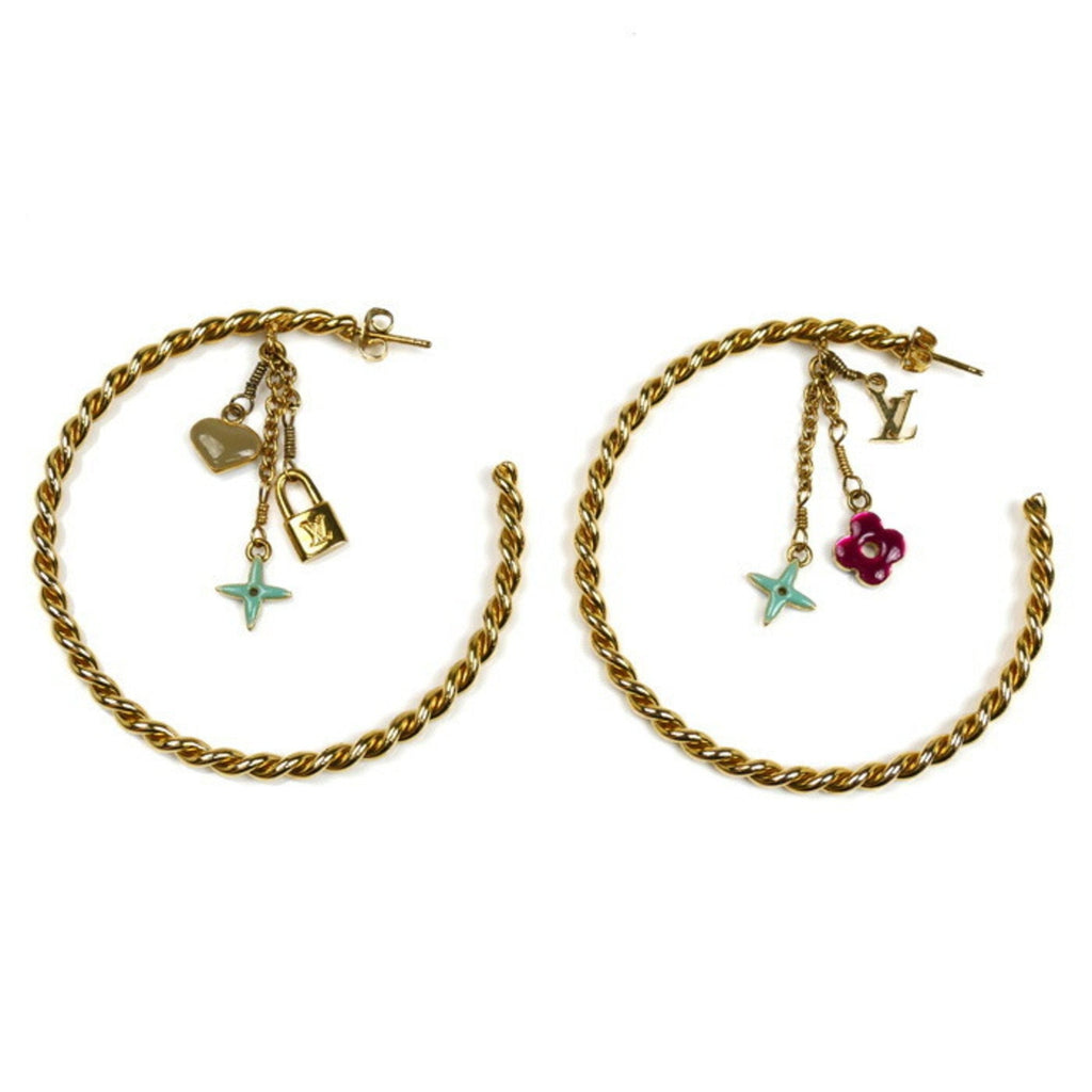 Earrings Gold-Tone Metal