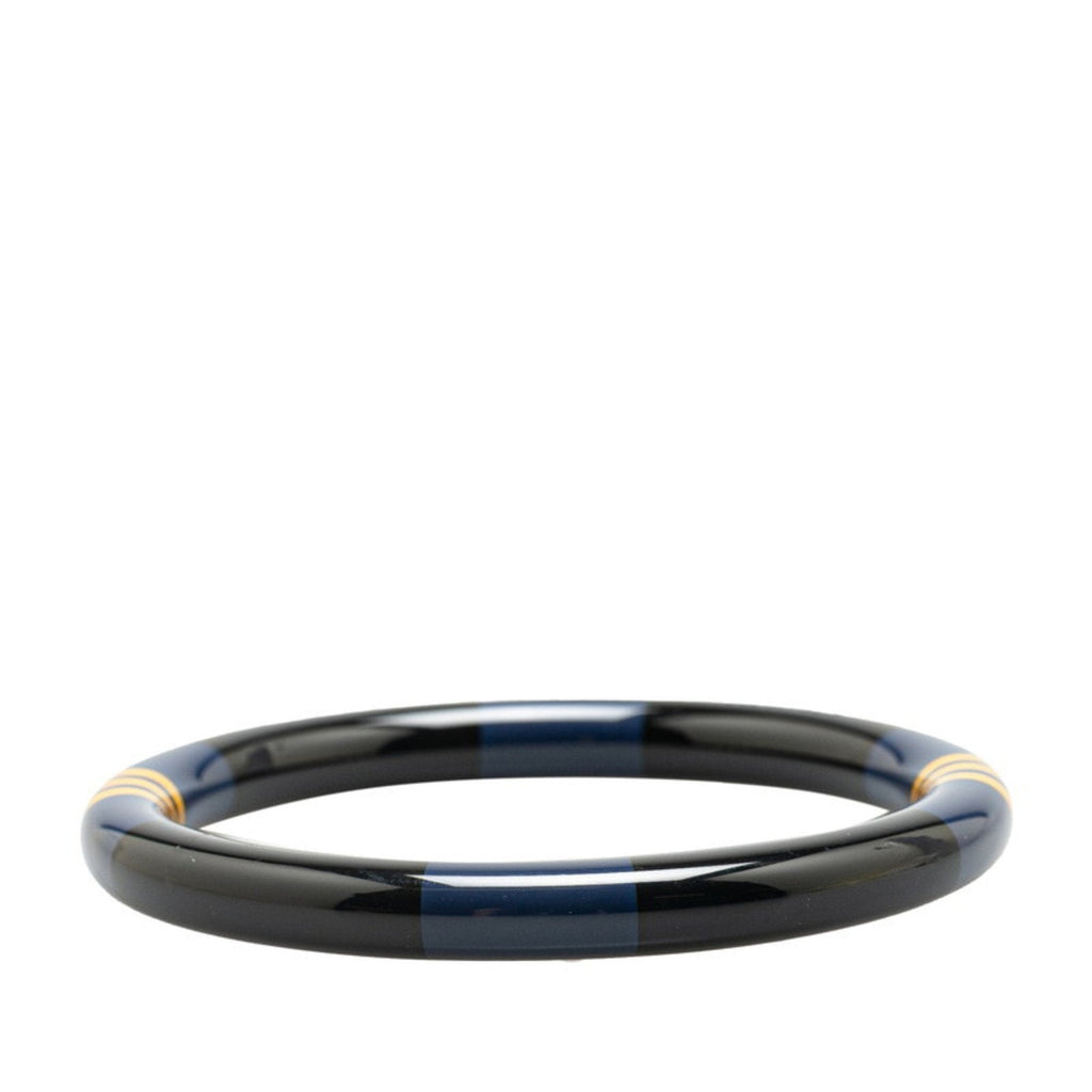 Bracelet Lacquer and Wood Black and Navy