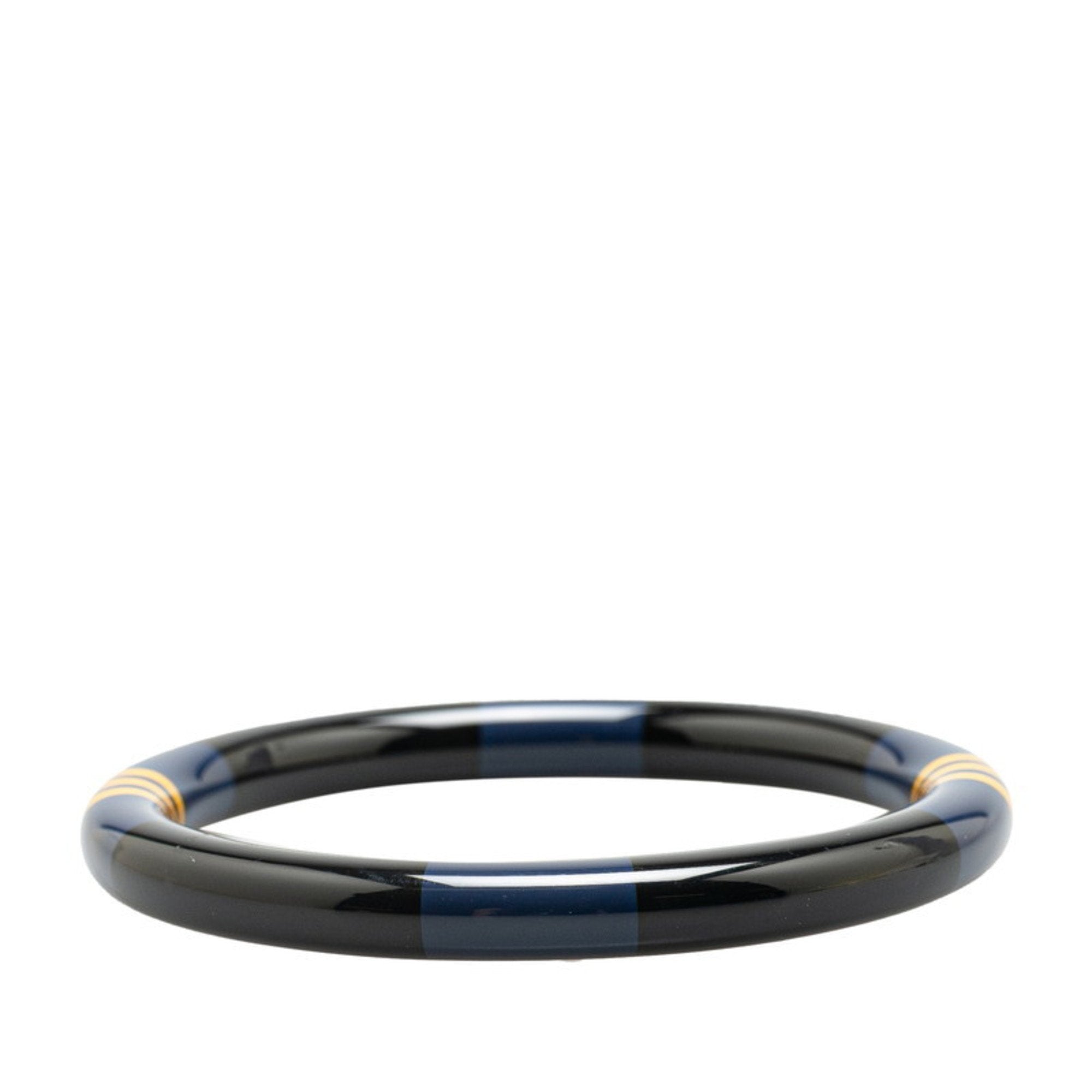 Bracelet Lacquer and Wood Black and Navy