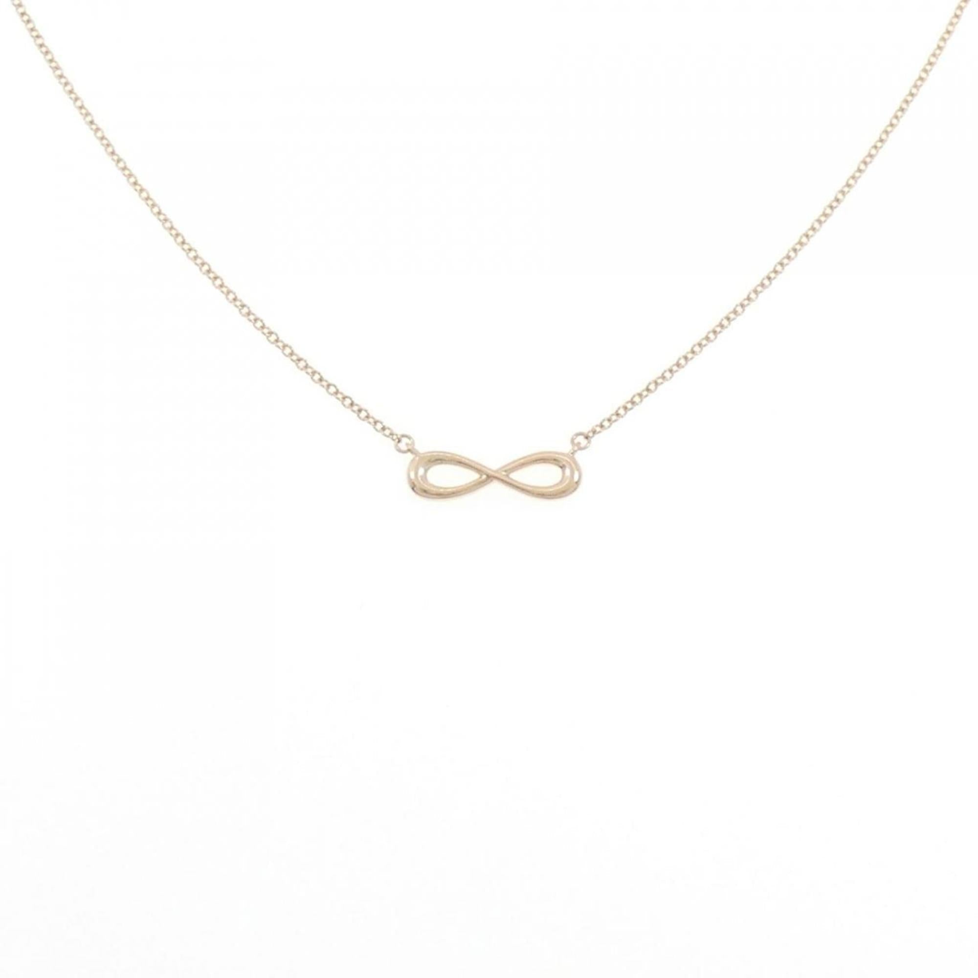 Infinity Pendant Necklace 18K Rose Gold Mini