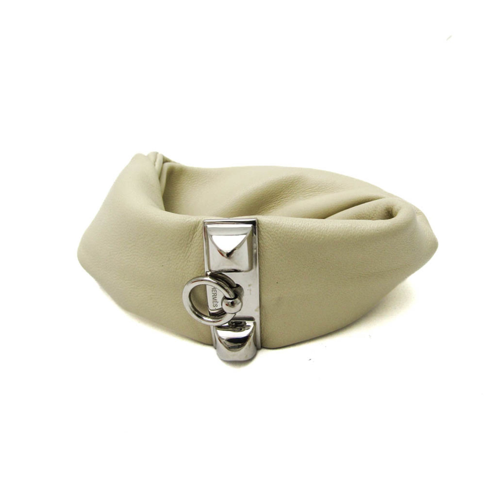 Medor Bangle Leather Light Beige Bracelet