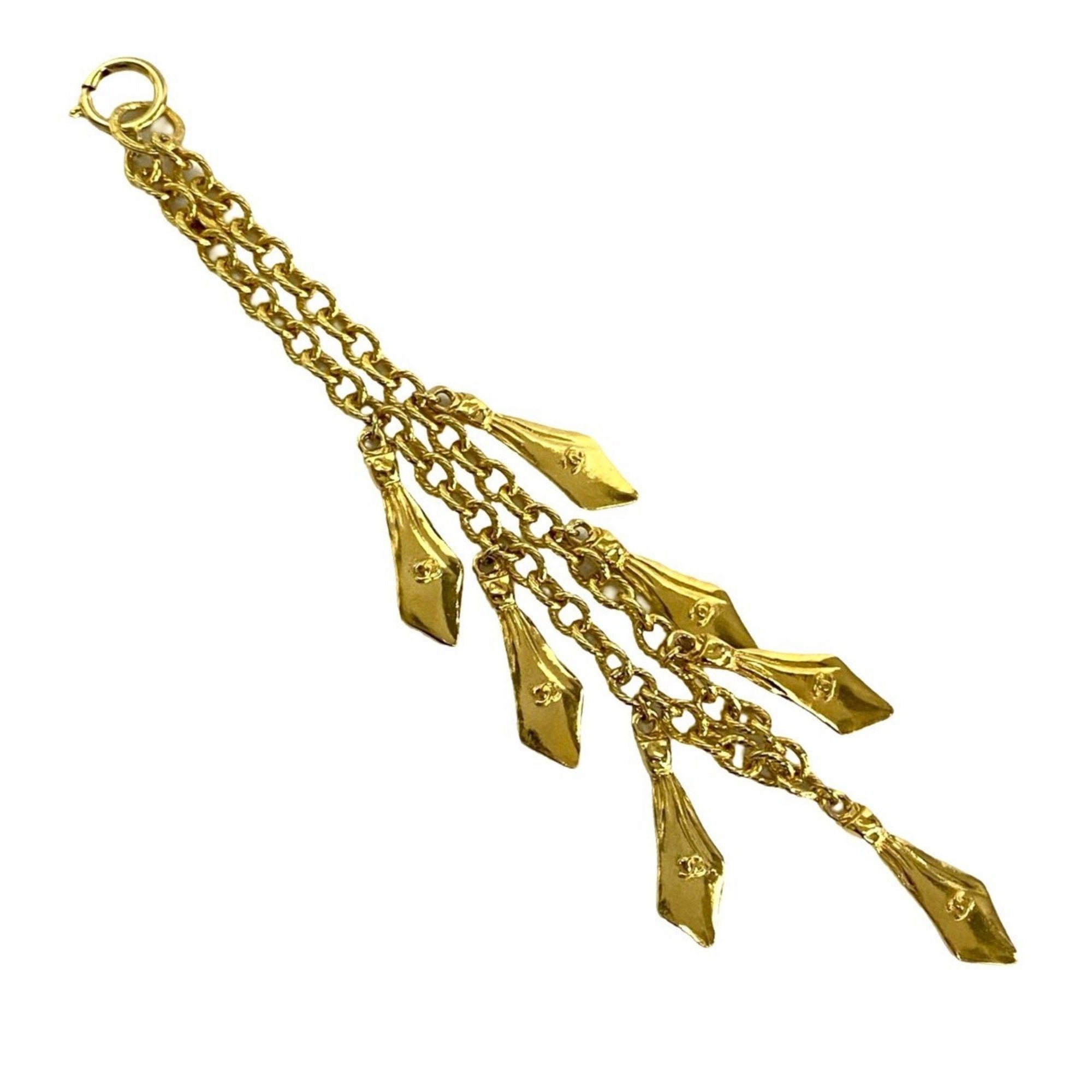 CC Logo Chain Pendant Necklace Metal