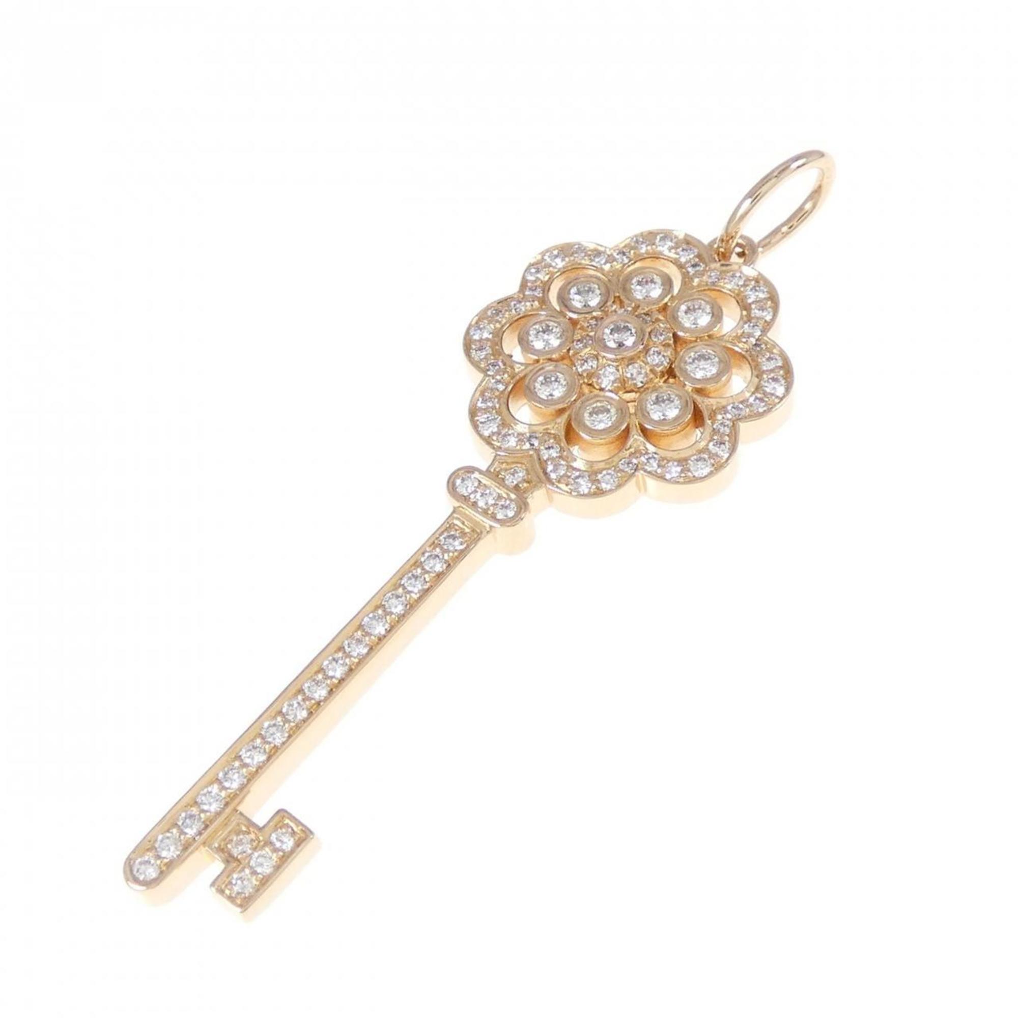 Pendant Necklace 18K Rose Gold With Diamond