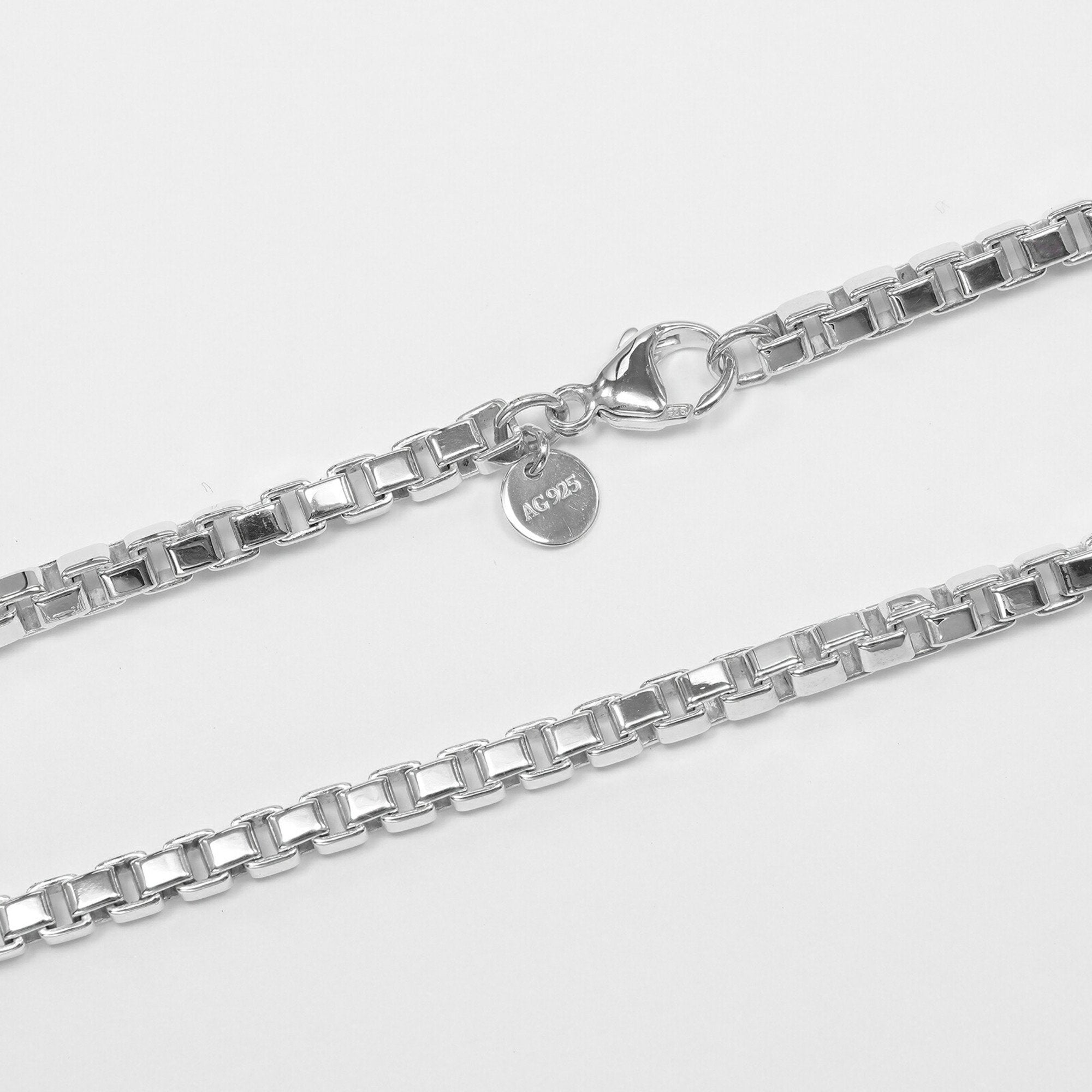 Venetian Pendant Necklace Sterling Silver