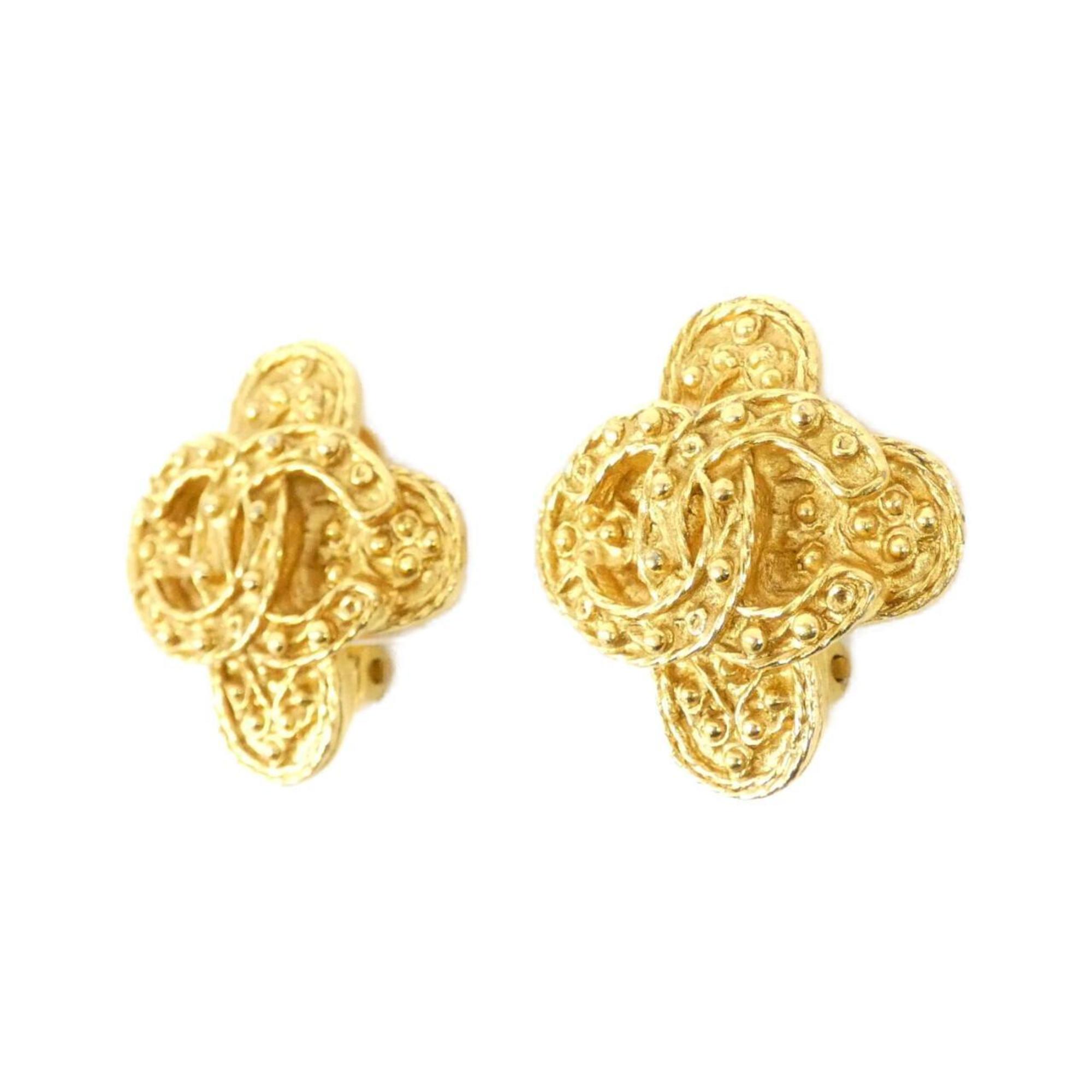 Clip-On Earrings Clip-On Gold-Tone Metal