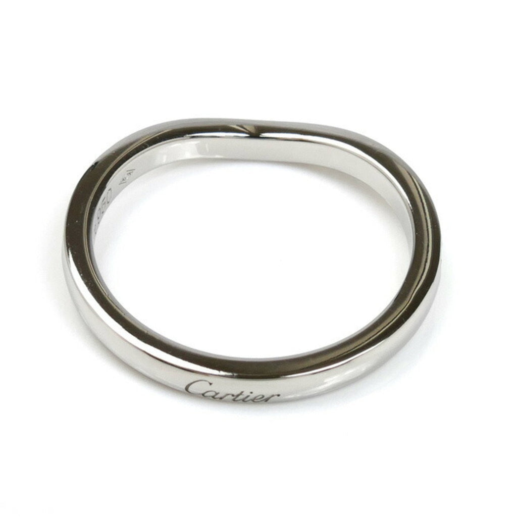Ballerina Curve Half Eternity Ring Platinum with Diamond