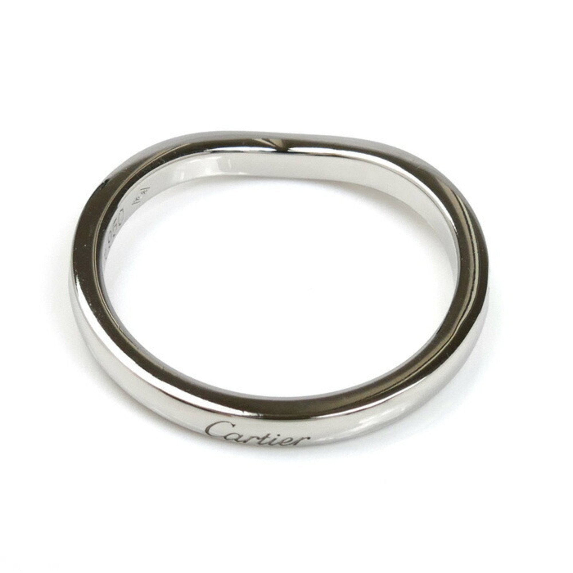 Ballerina Curve Half Eternity Ring Platinum with Diamond