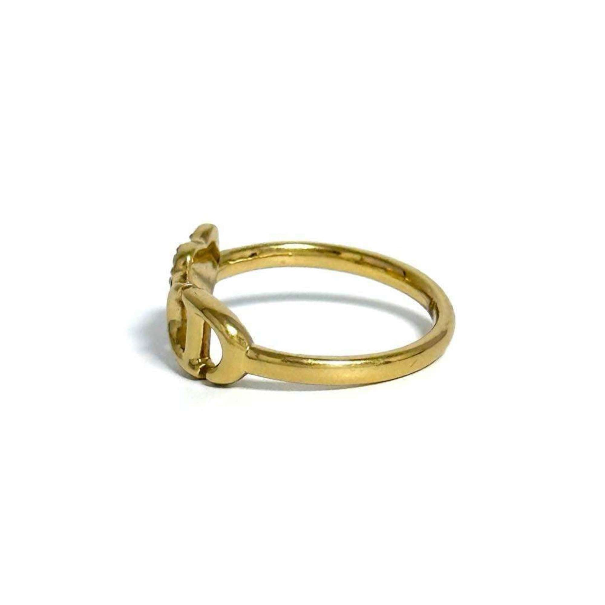 Navy Heart Ring Metal and Rhinestone