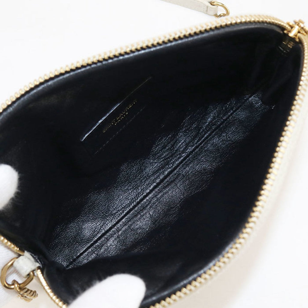 Gaby Zipped Pouch Crossbody Quilted Leather