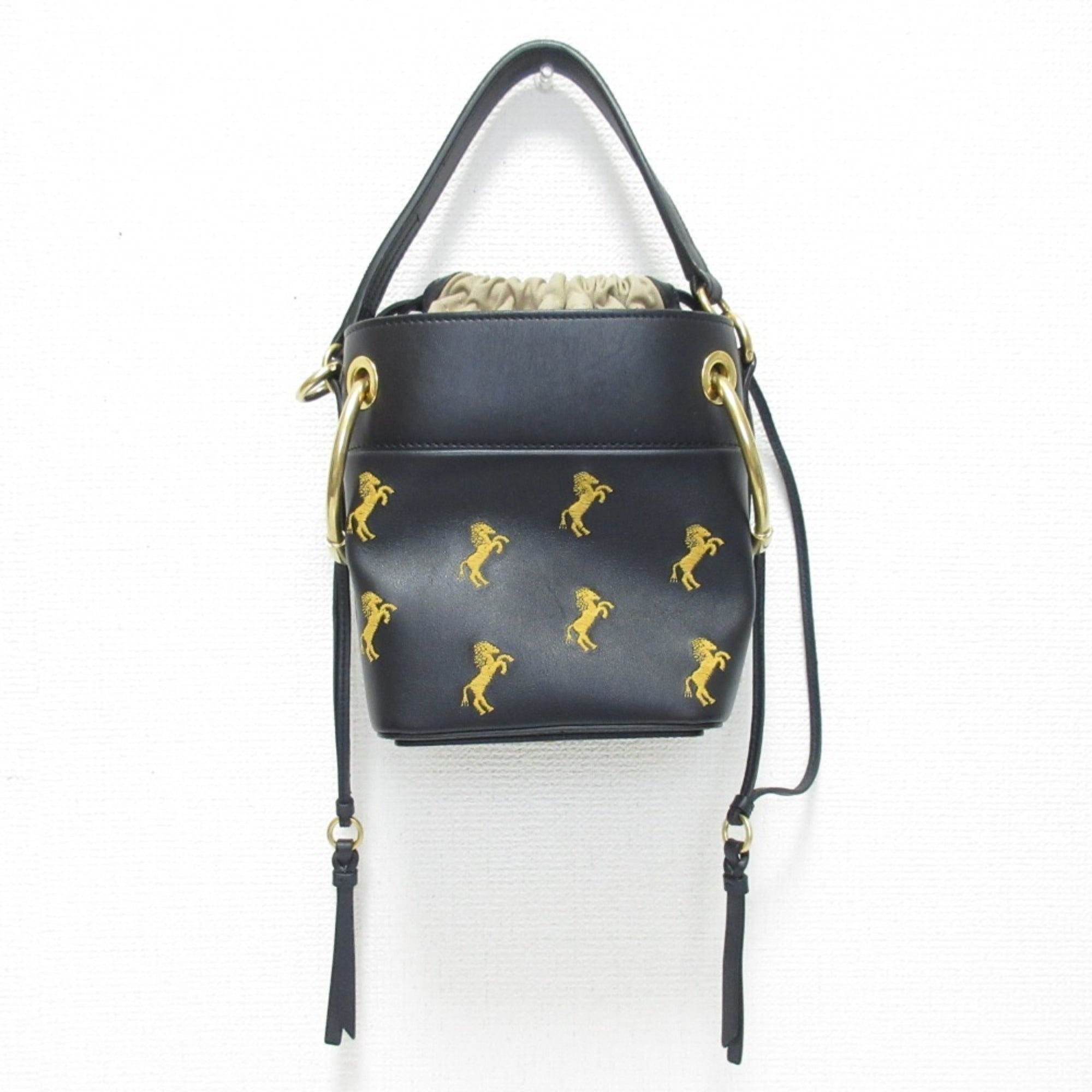 Roy Bucket Bag Embroidered Leather Mini