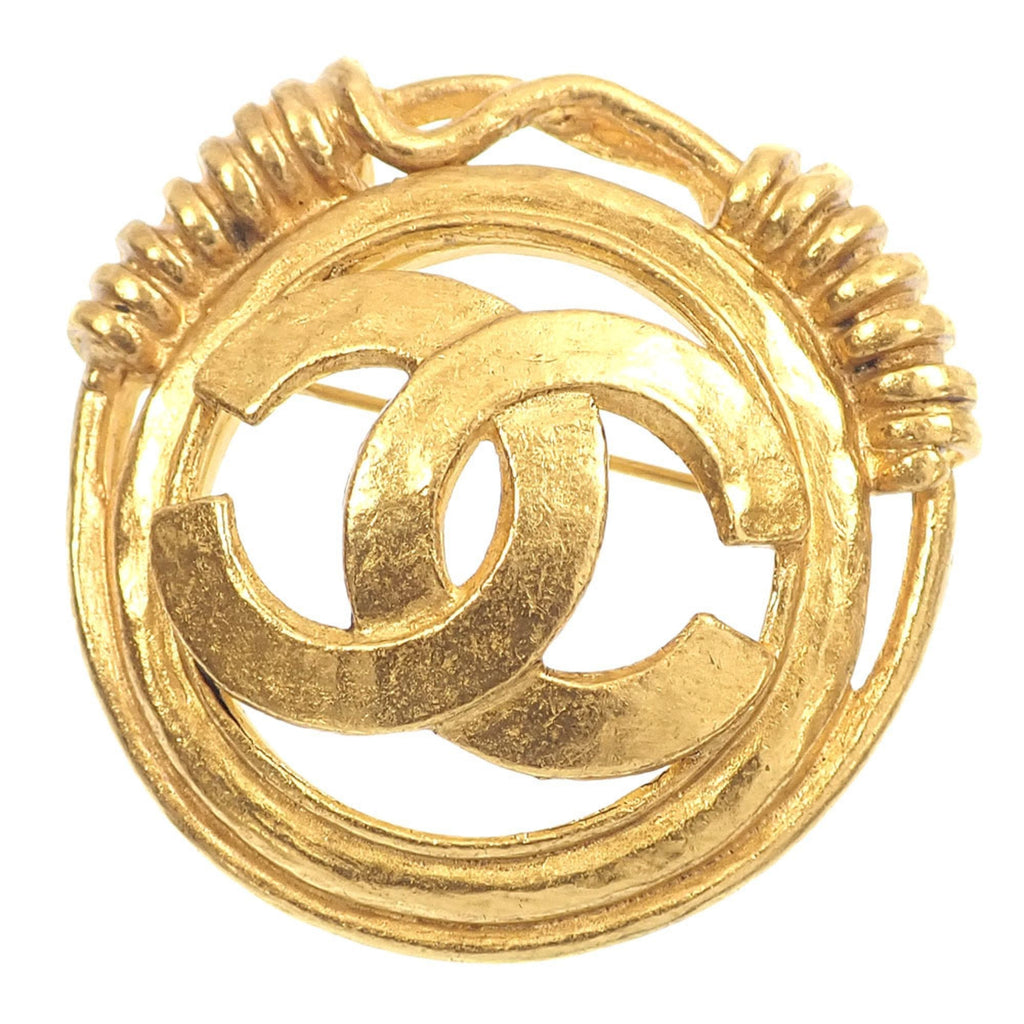 CC Logo Brooch Metal