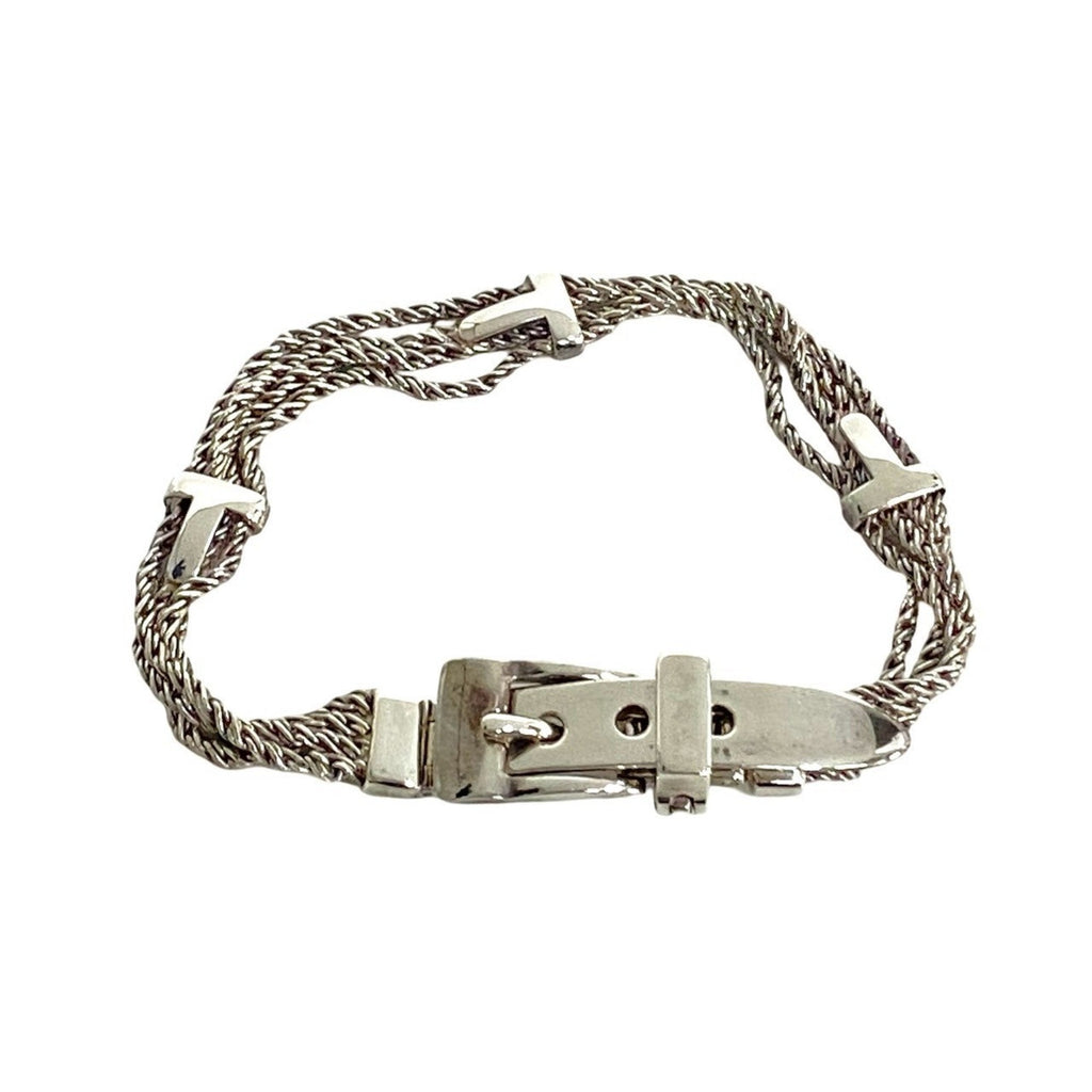 T Rope Belt Bracelet Sterling Silver
