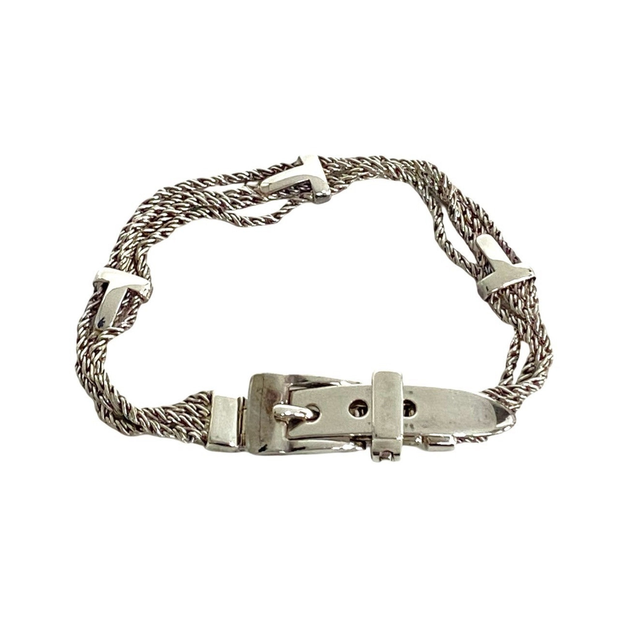 T Rope Belt Bracelet Sterling Silver