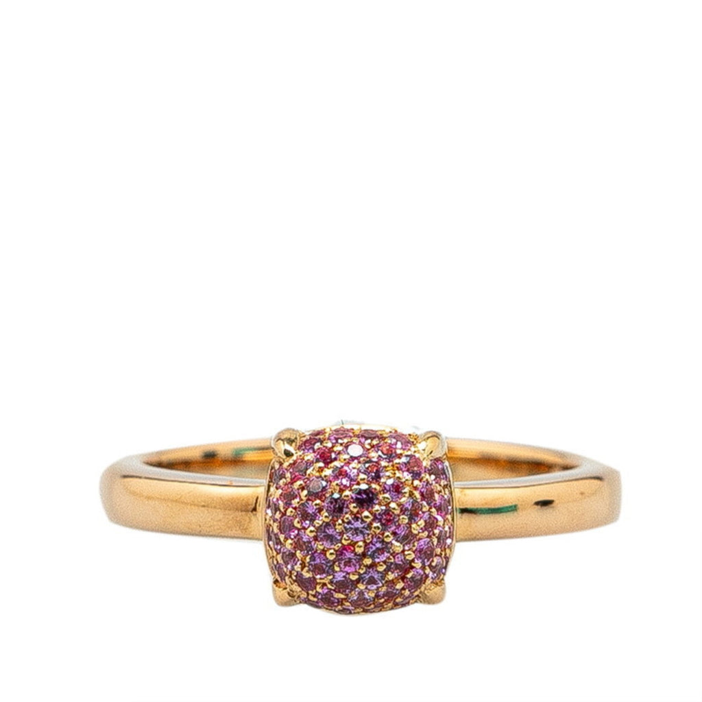 Band Ring 18K Rose Gold with Sapphire