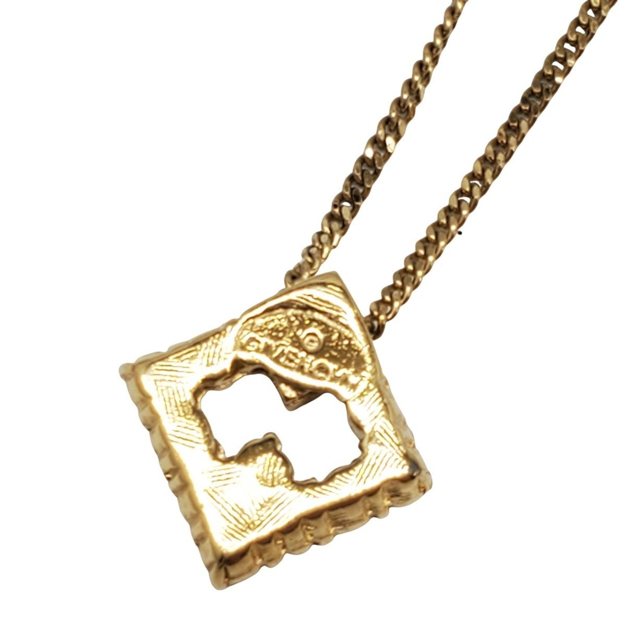 Pendant Necklace Gold with Rhinestone