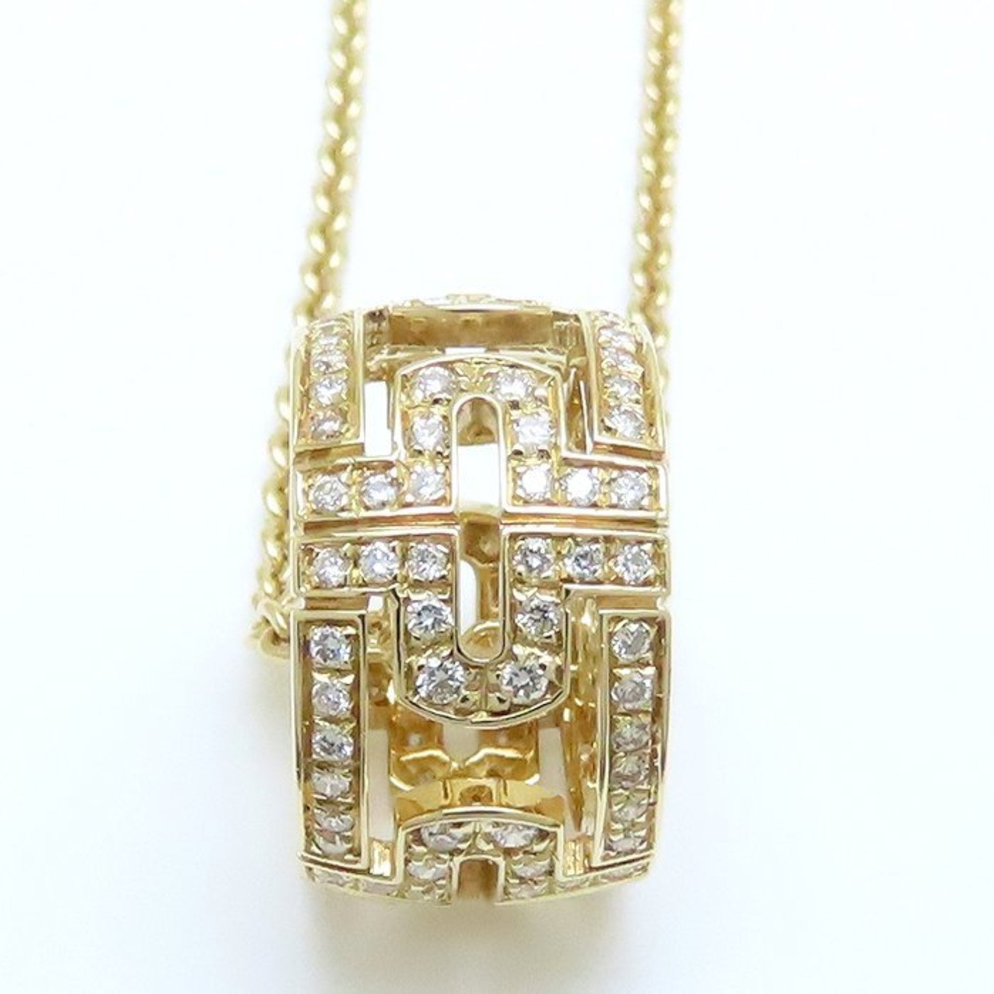 Parentesi Pendant Necklace 18K Yellow Gold with Diamond
