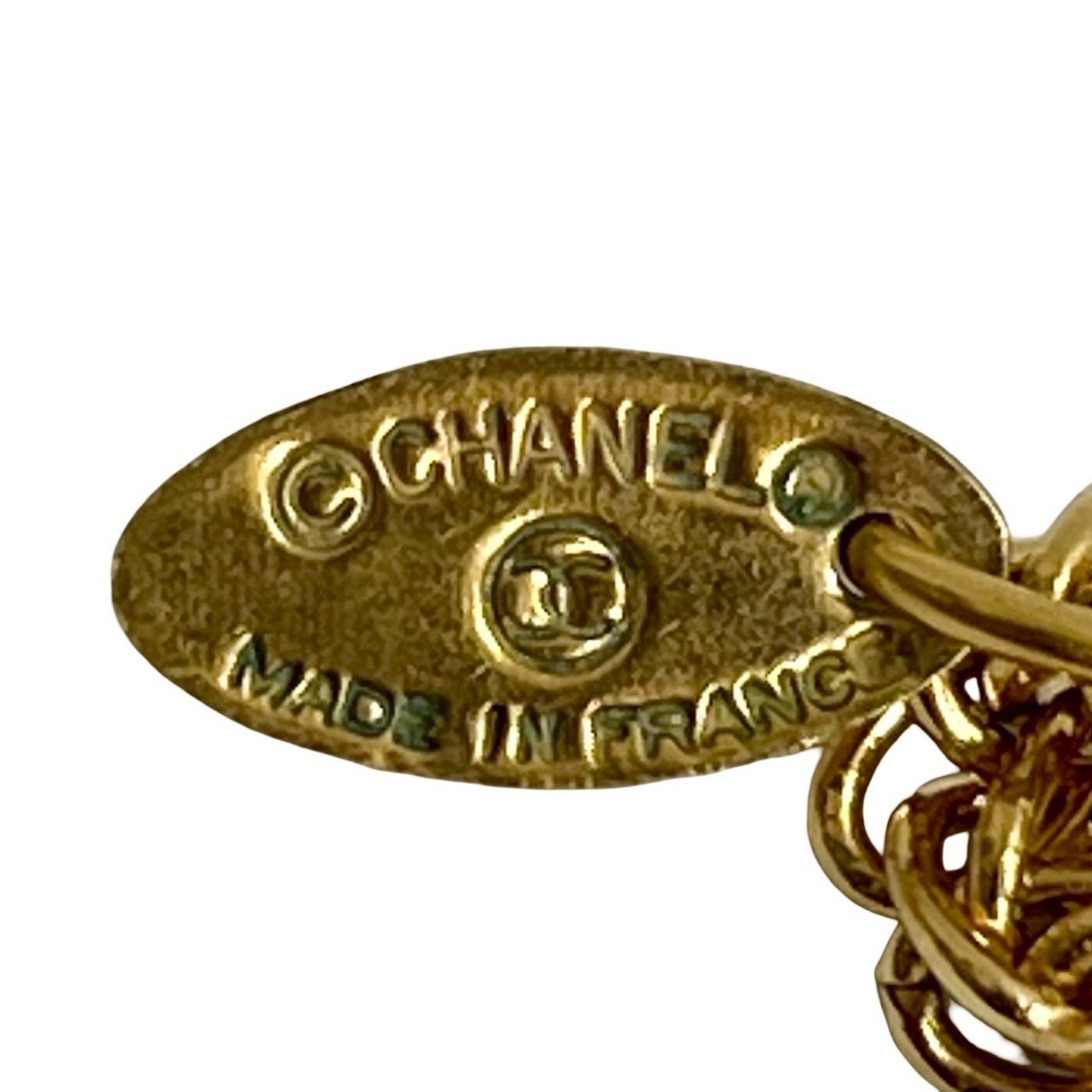 CC Logo Pendant Necklace Metal