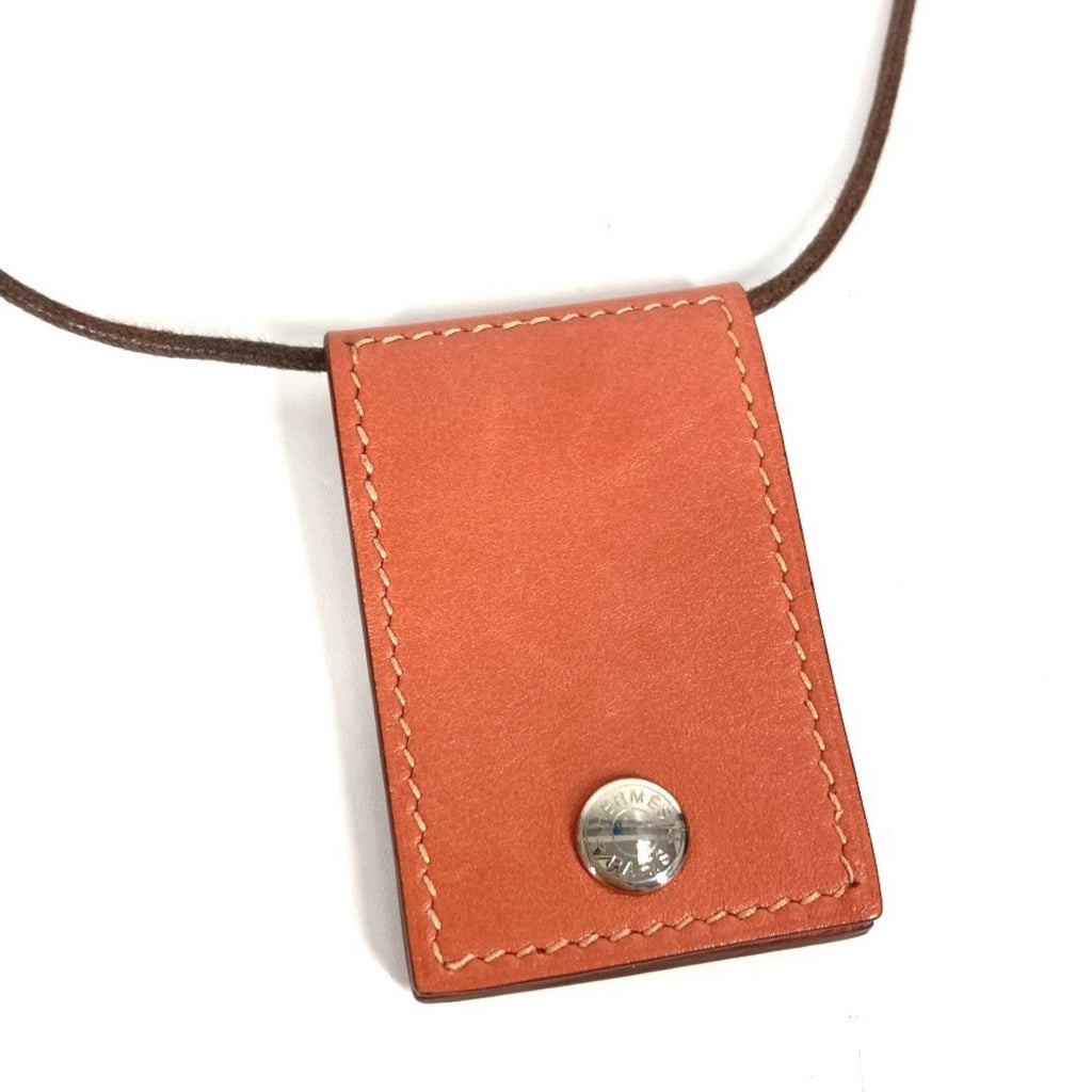 Pendant Necklace Leather Pink