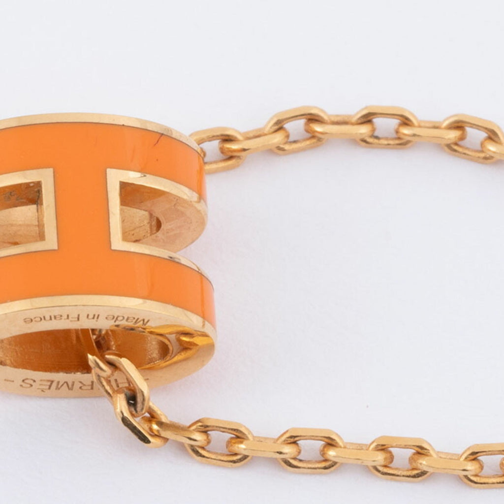Pop H Pendant Necklace Gold-Tone Metal