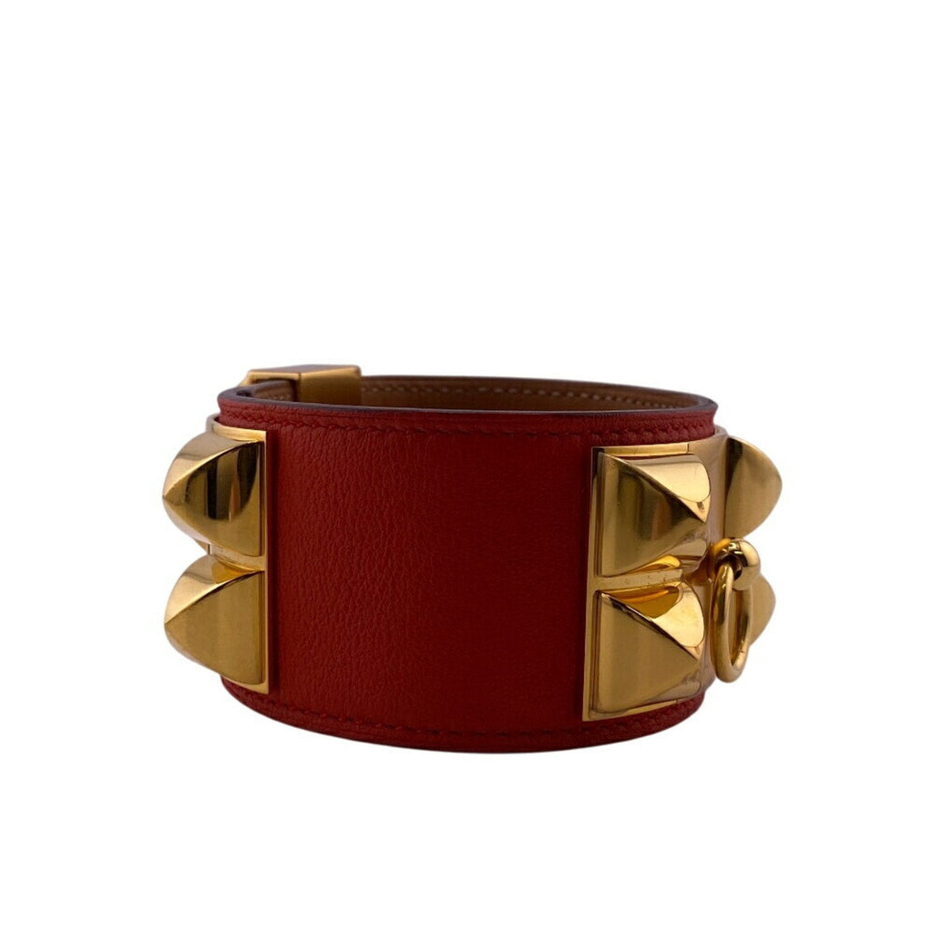 Collier de Chien Bracelet Gold and Leather