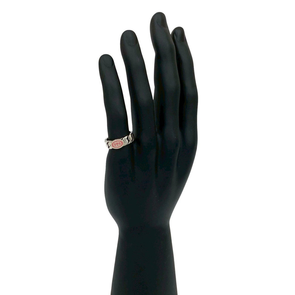 Interlocking G Ring Sterling Silver