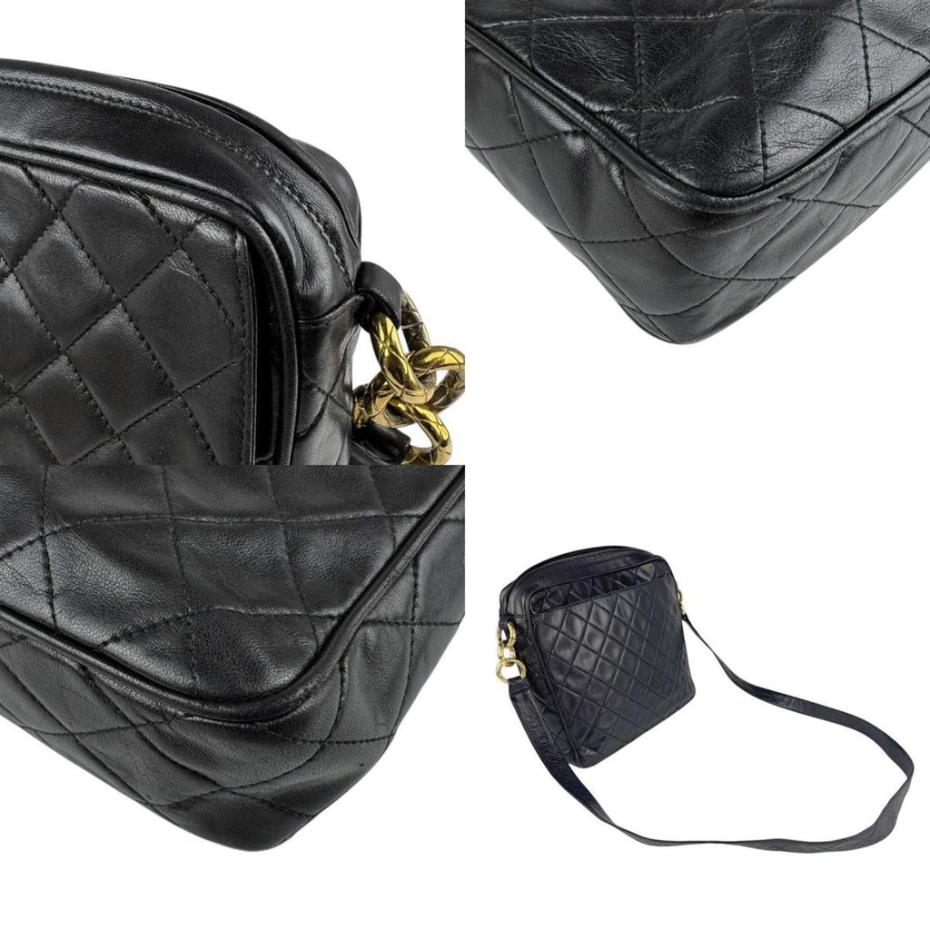 Vintage Front Pocket Camera Bag Quilted Lambskin Medium