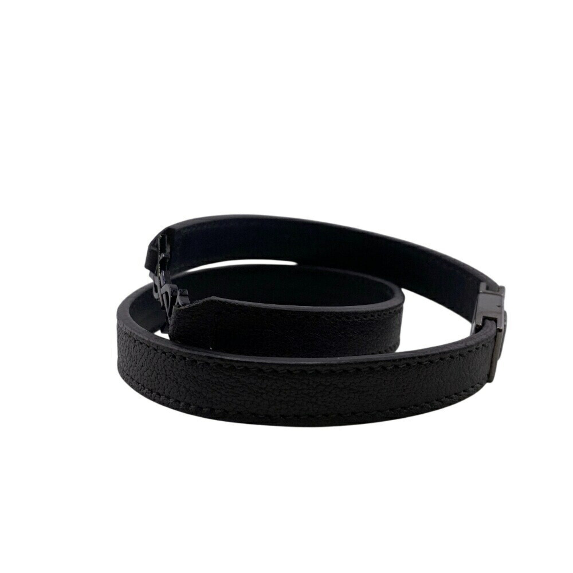Ankle Bracelet Leather Black