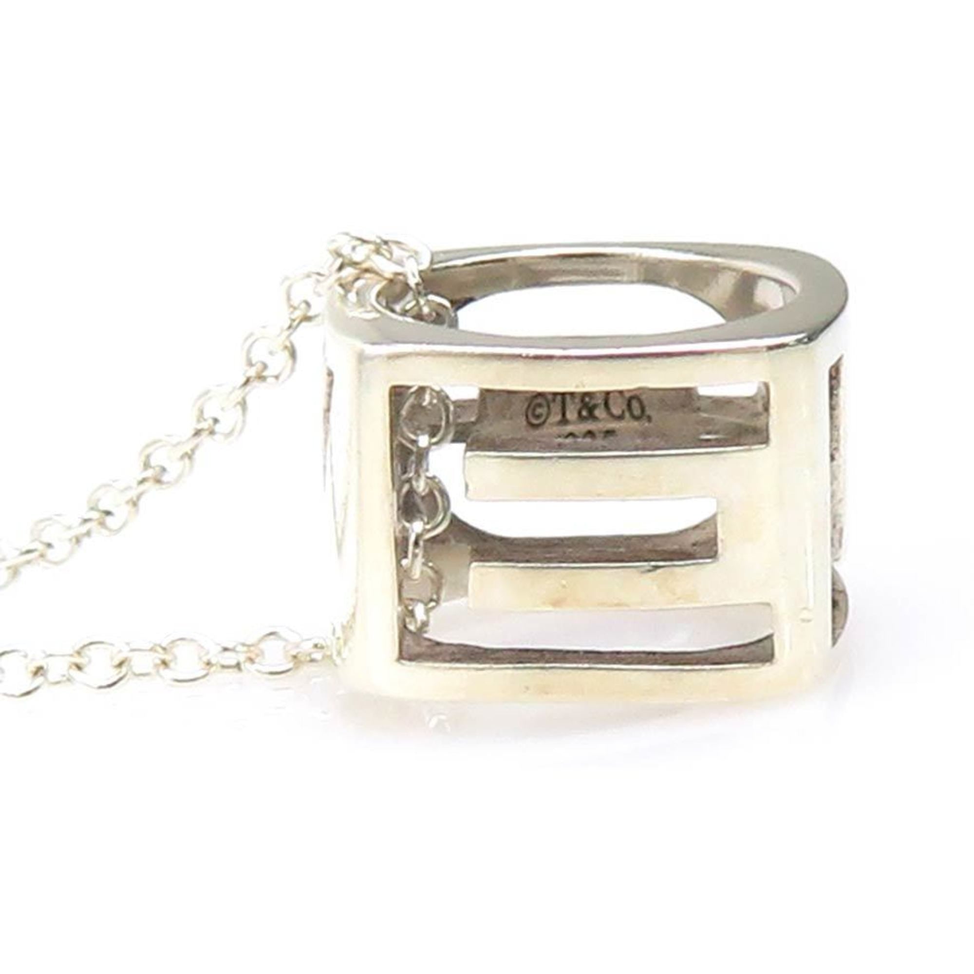 Love Cube Pendant Necklace Sterling Silver