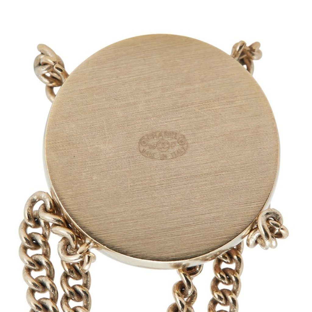 CC Logo Round Chain Bracelet Gold-Tone Metal