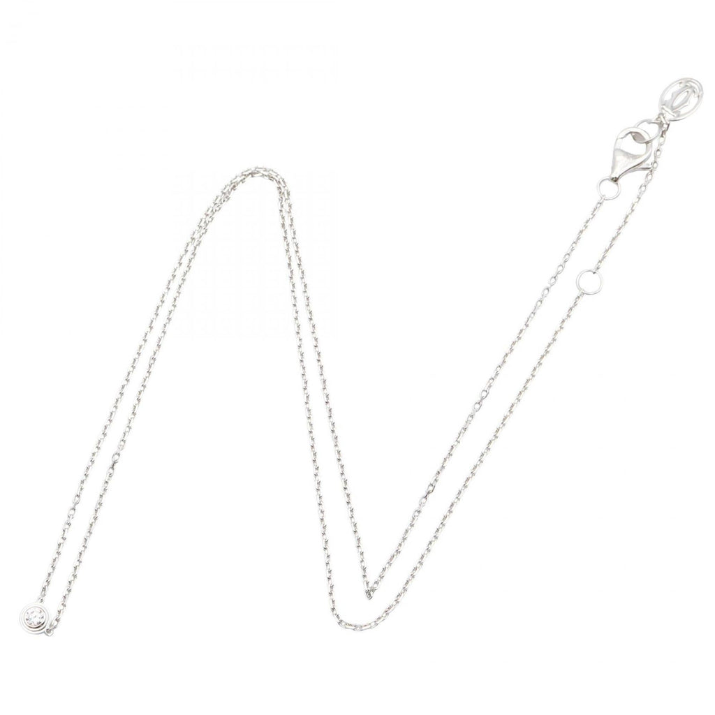 Amour Pendant Necklace 18K White Gold with Diamonds