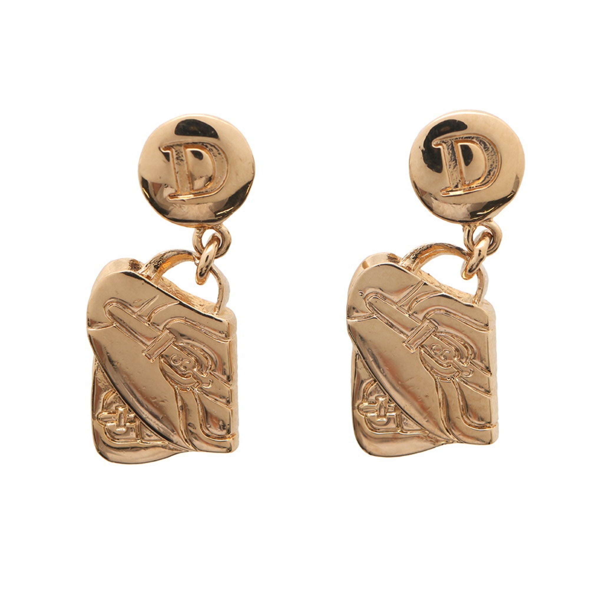 Earrings Gold-Tone Metal