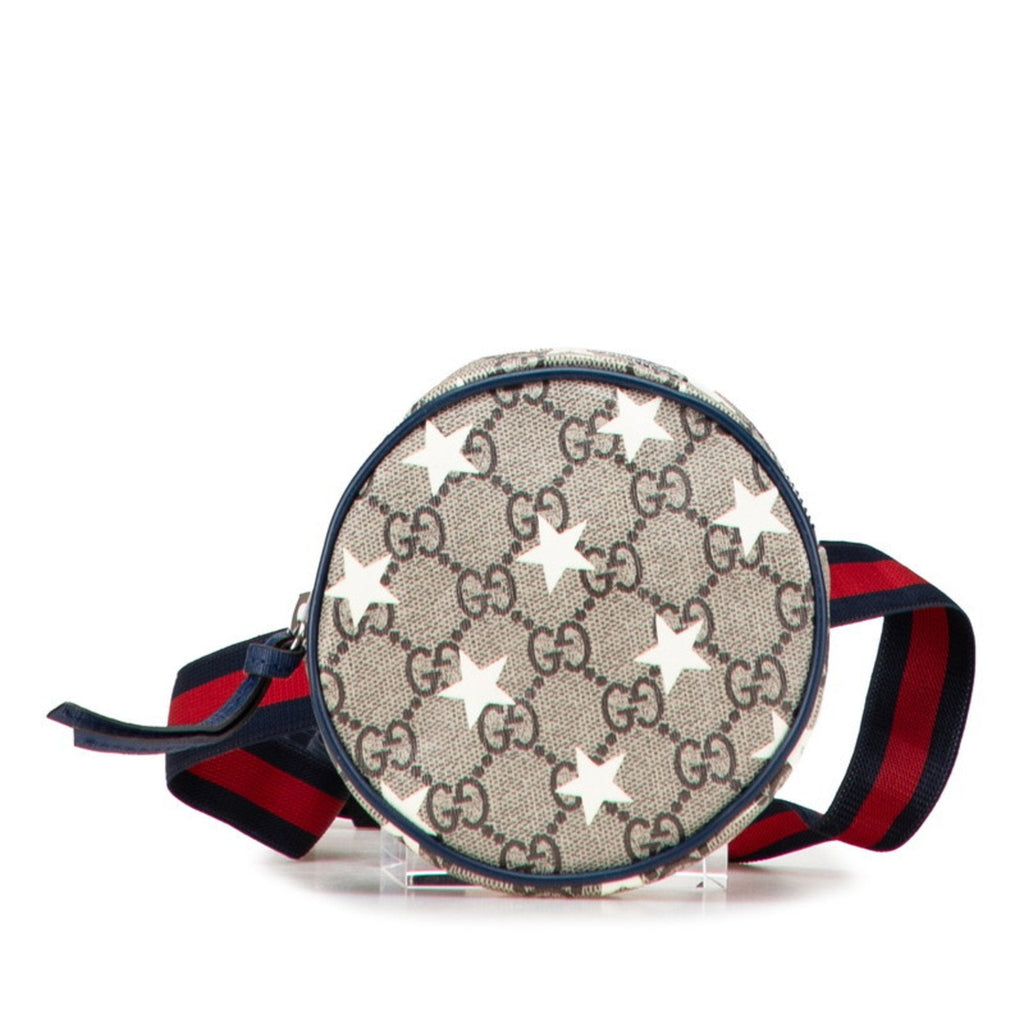 Children's Round Belt Bag Printed GG Coated Canvas