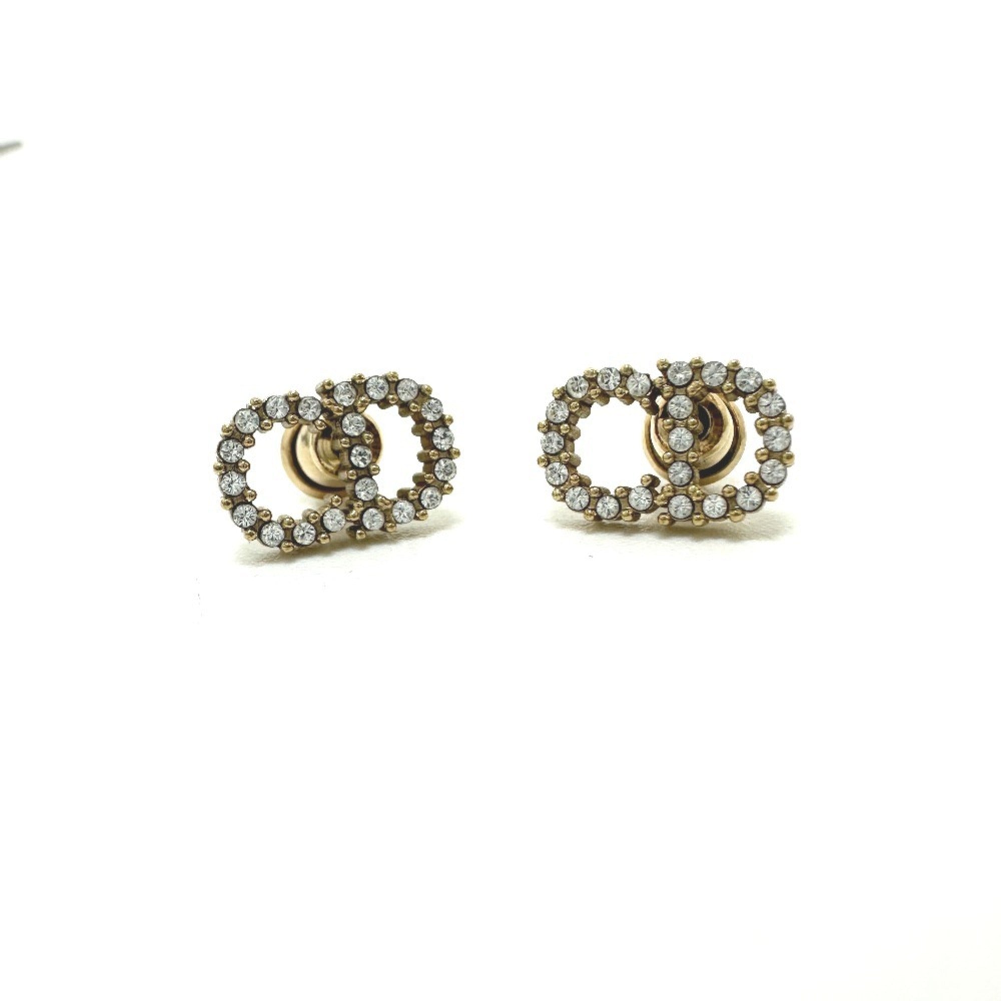Earrings Crystal Gold-Tone Metal
