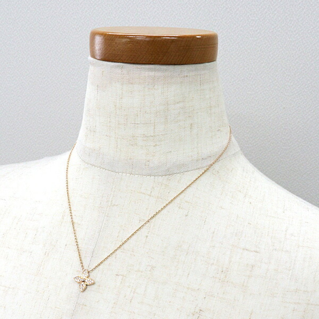 Star Blossom Pendant Necklace 18K Rose Gold with Diamond
