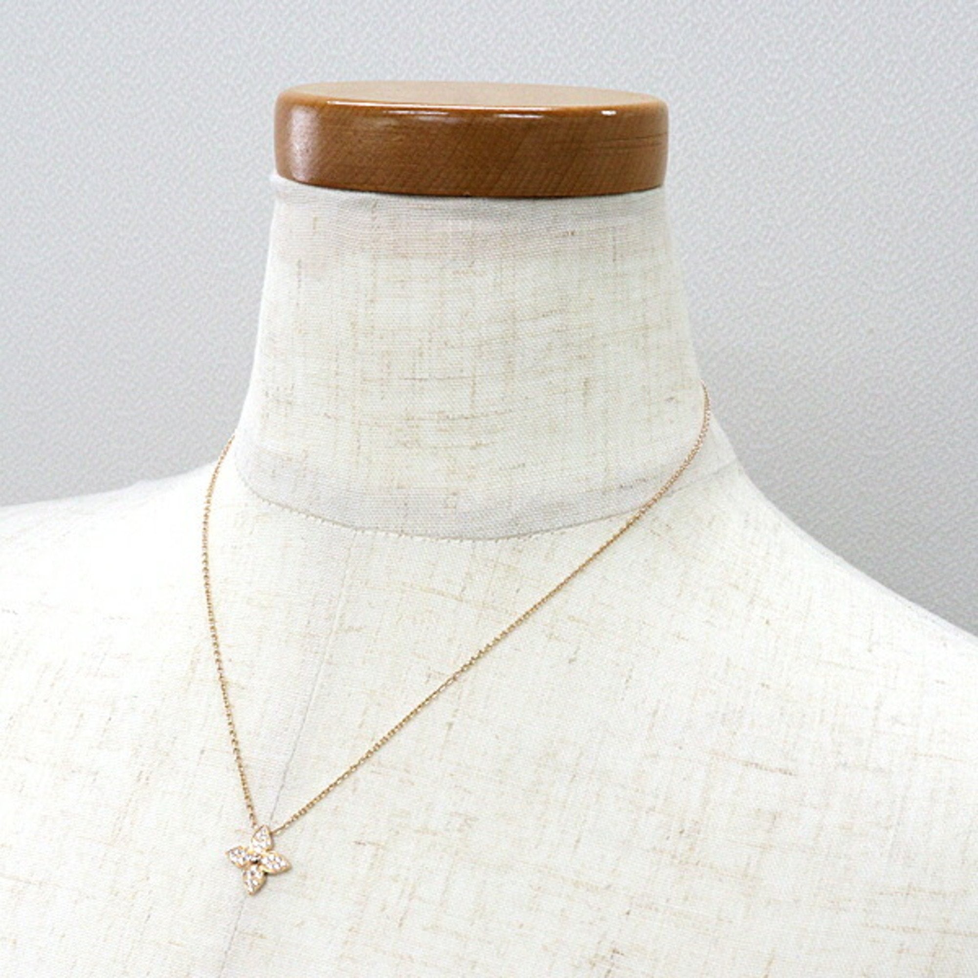 Star Blossom Pendant Necklace 18K Rose Gold with Diamond