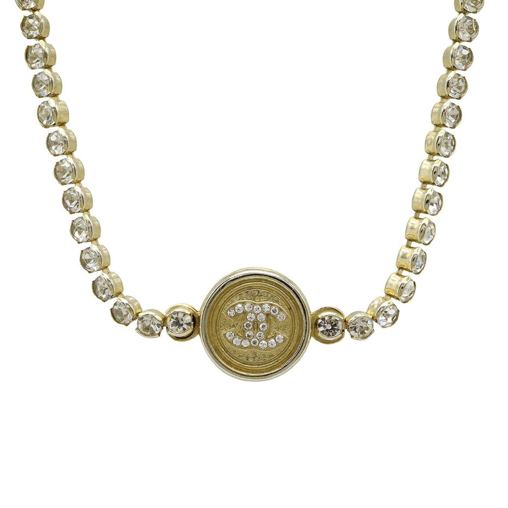 CC Logo Pendant Necklace Metal
