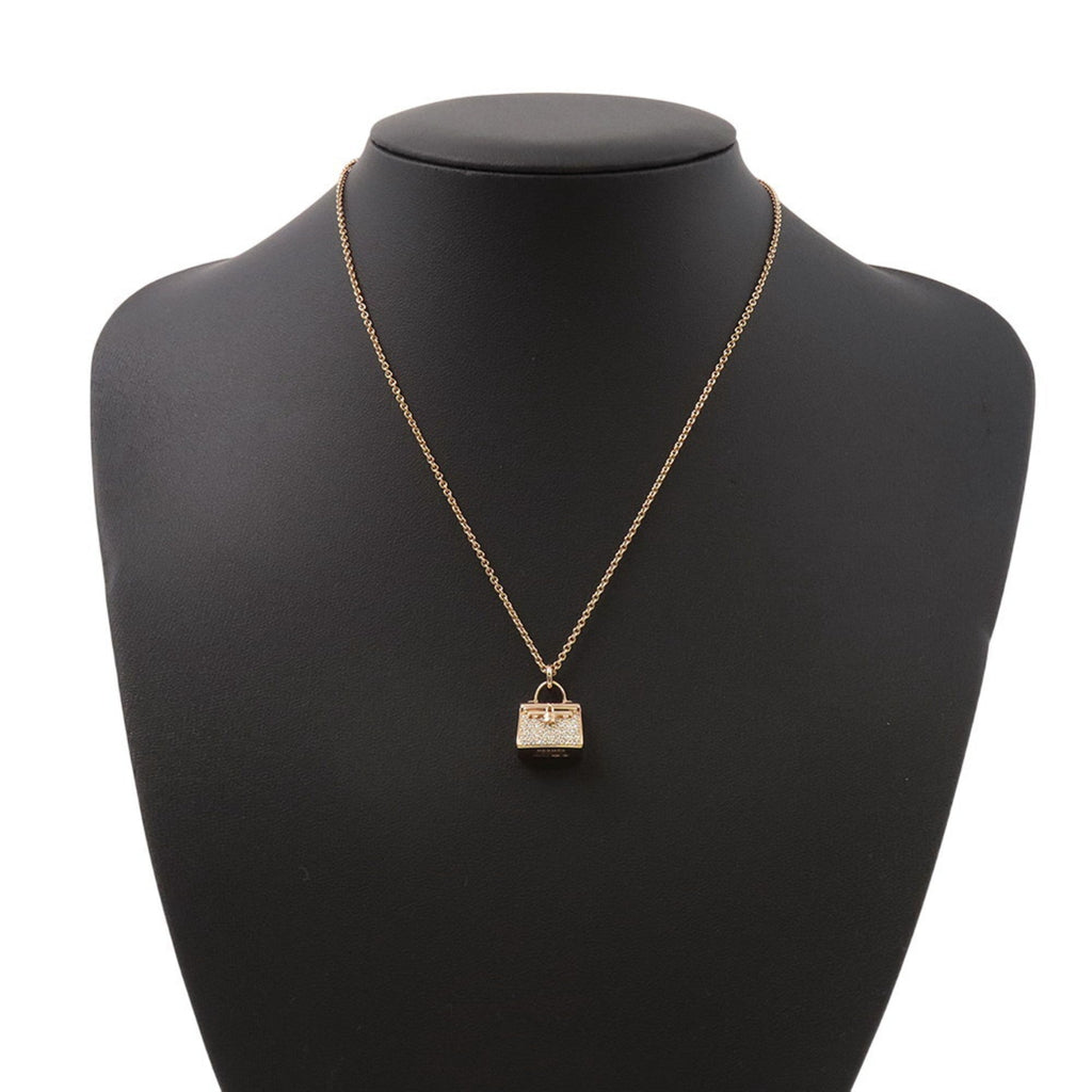 Pendant Necklace 18K Rose Gold With Diamonds