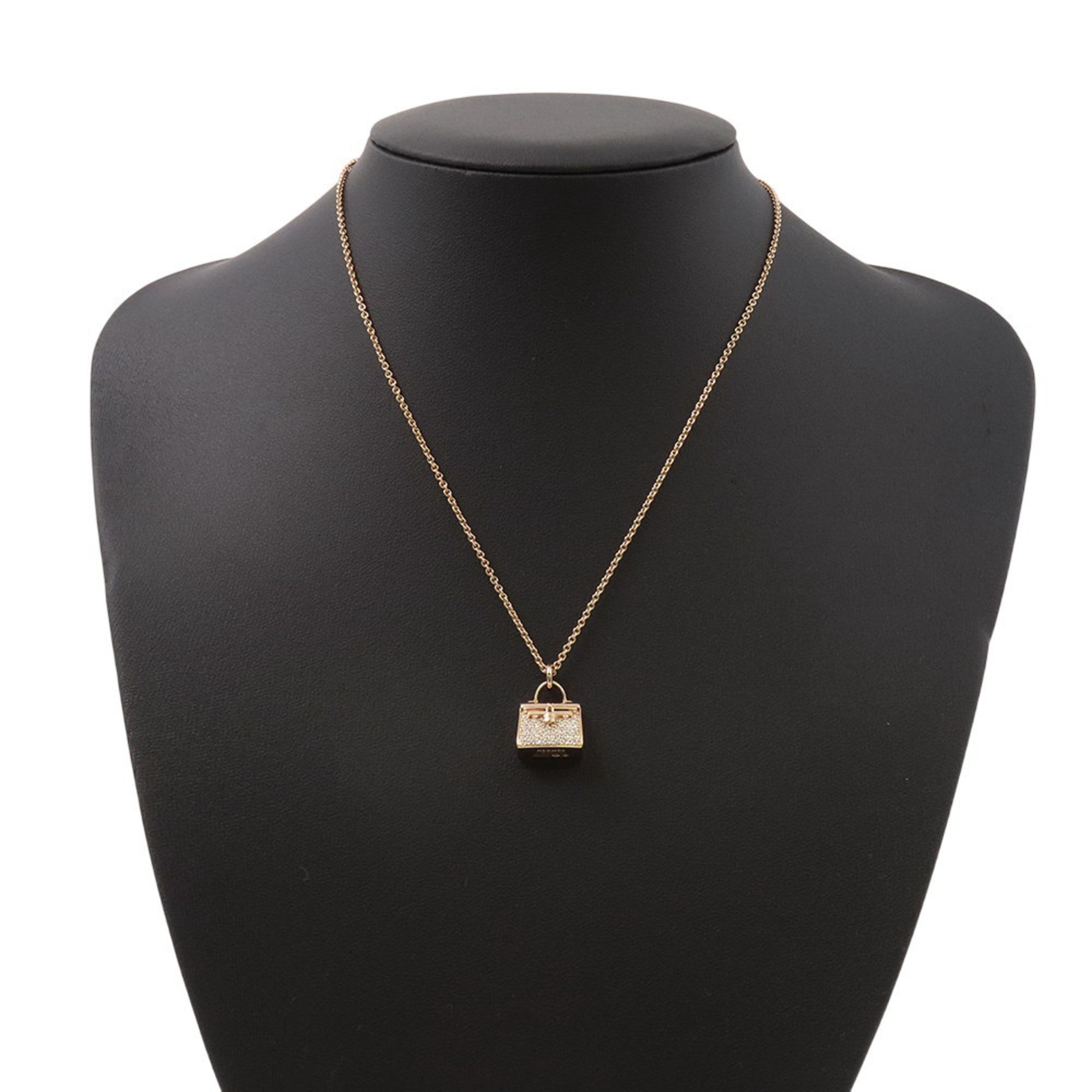 Pendant Necklace 18K Rose Gold With Diamonds