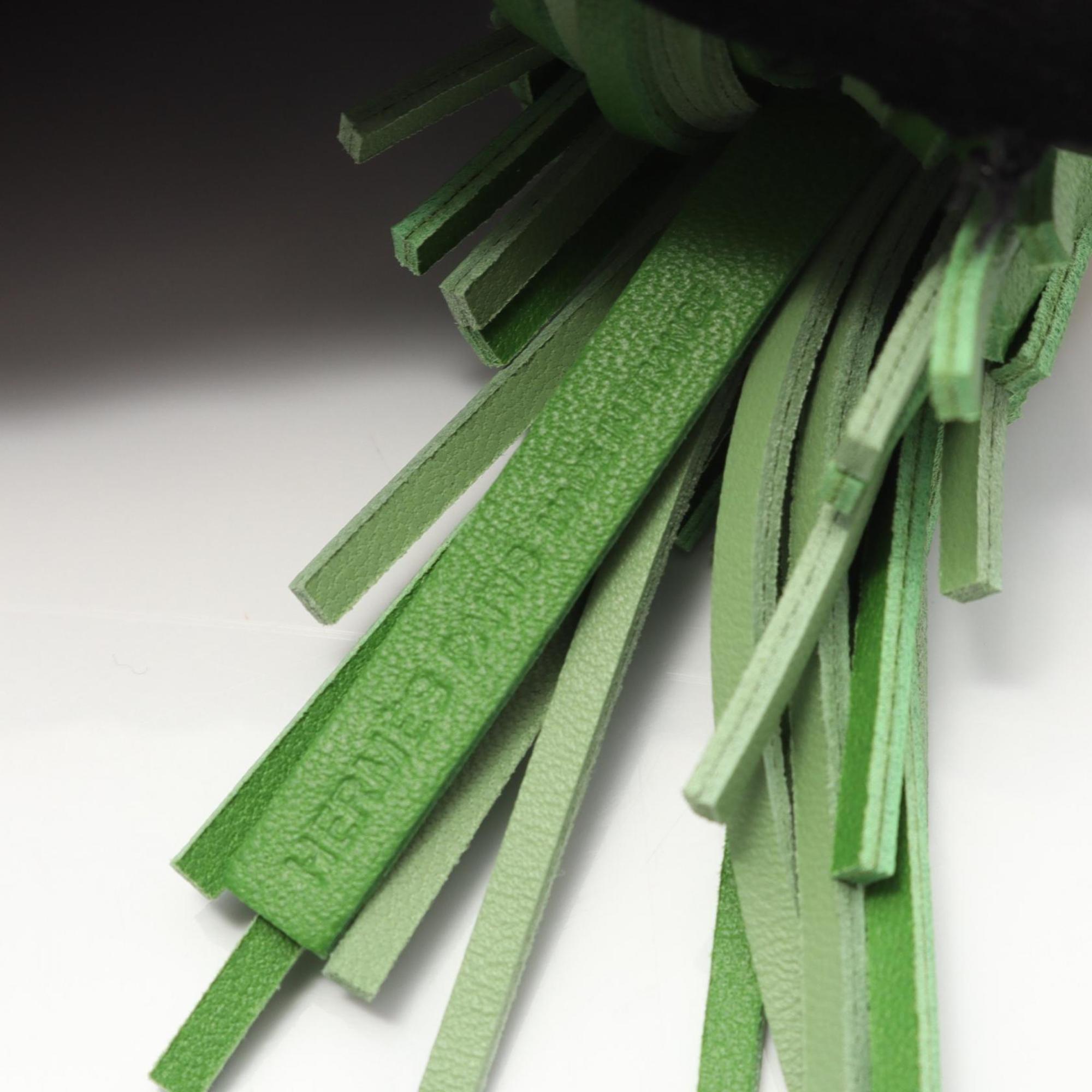 Charm Agneau Milo Leather and Epsom Leather and Swift Leather Blue Green Ivory Vert Handbag Charm