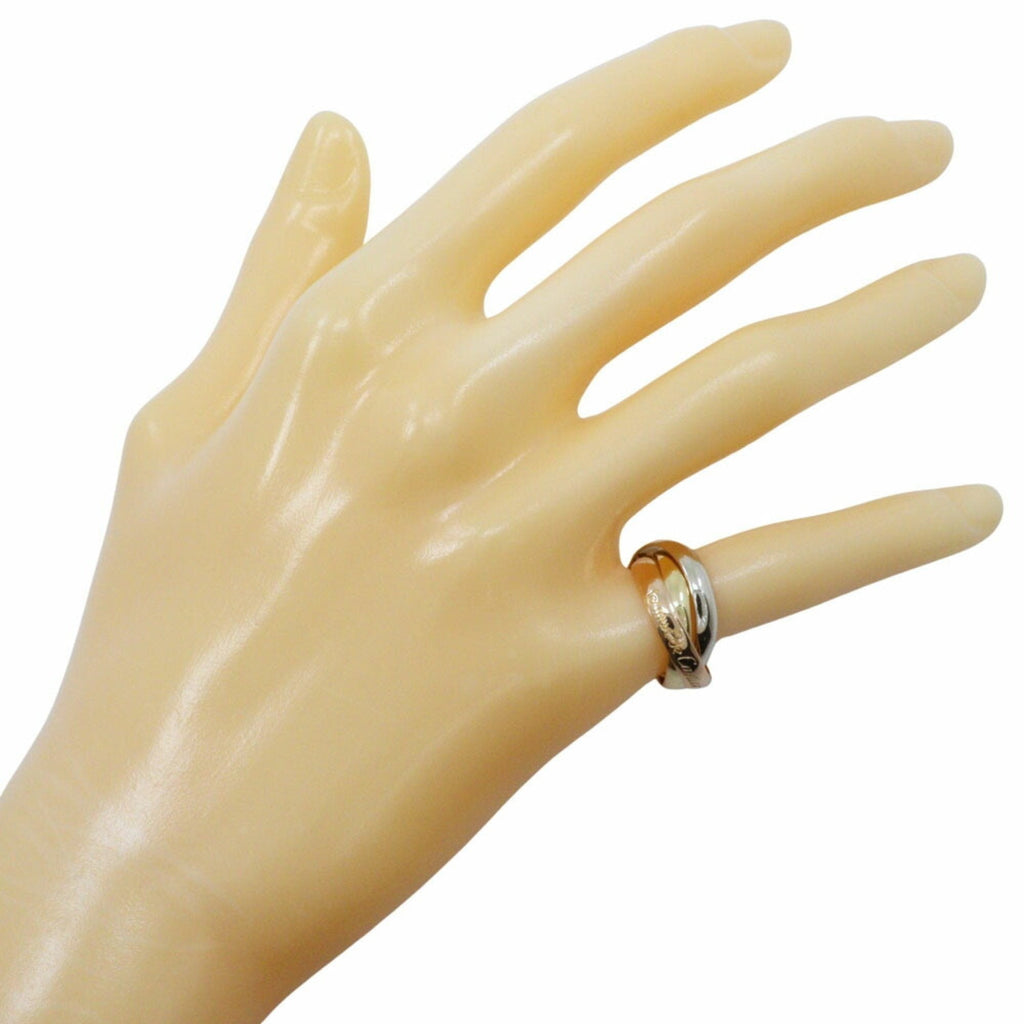 Vendome Louis Cartier Band Ring 18K Tricolor Gold