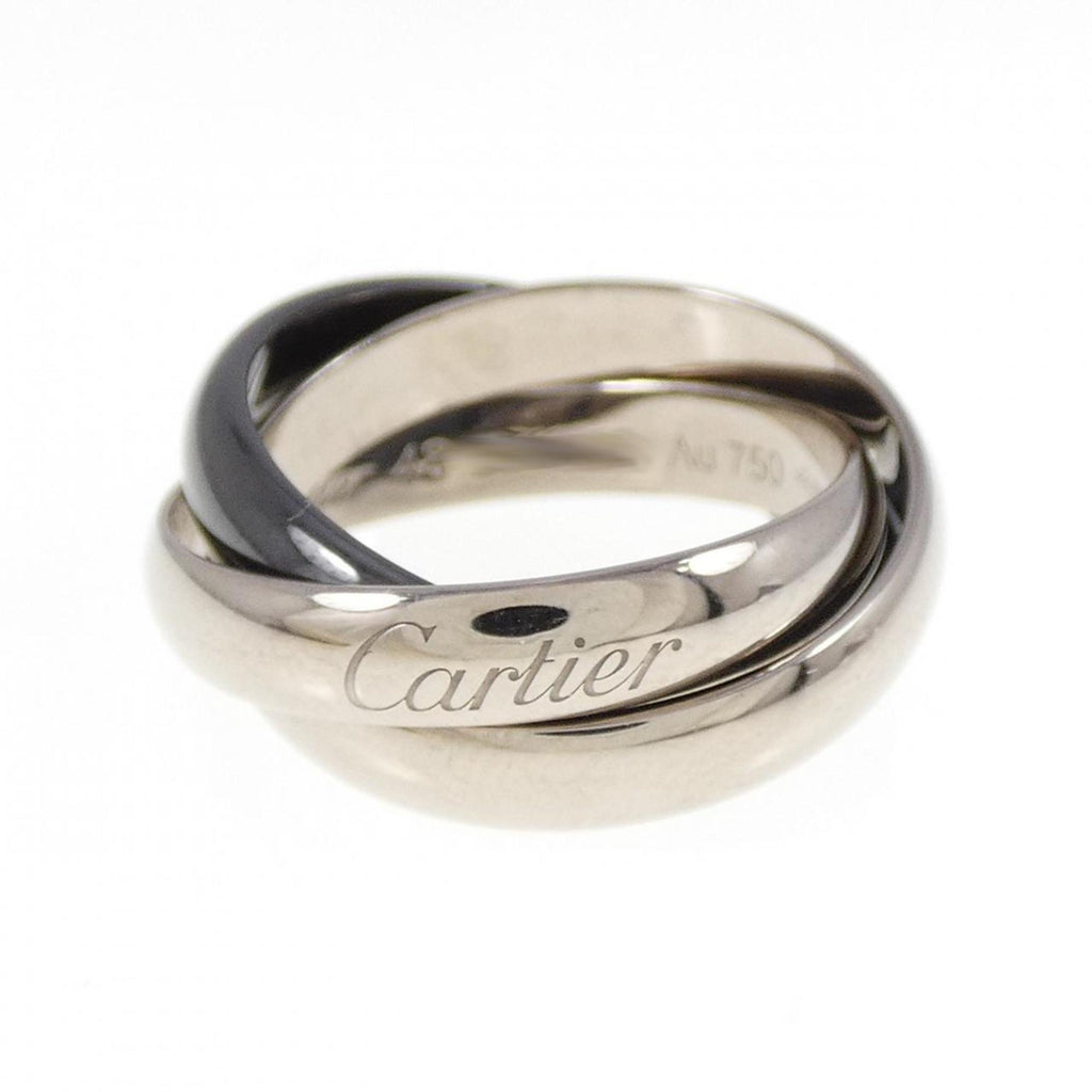 Trinity Ring 18K White Gold and Ceramic