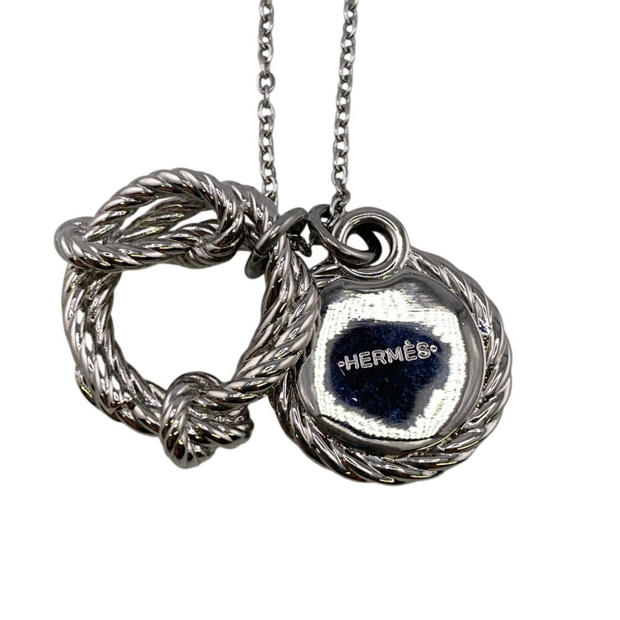 Cordage Rope Pendant Necklace Metal