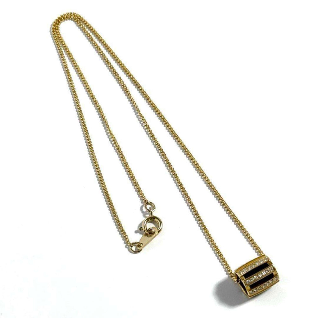 Class One Pendant Necklace Metal and 18K Yellow Gold With Diamond