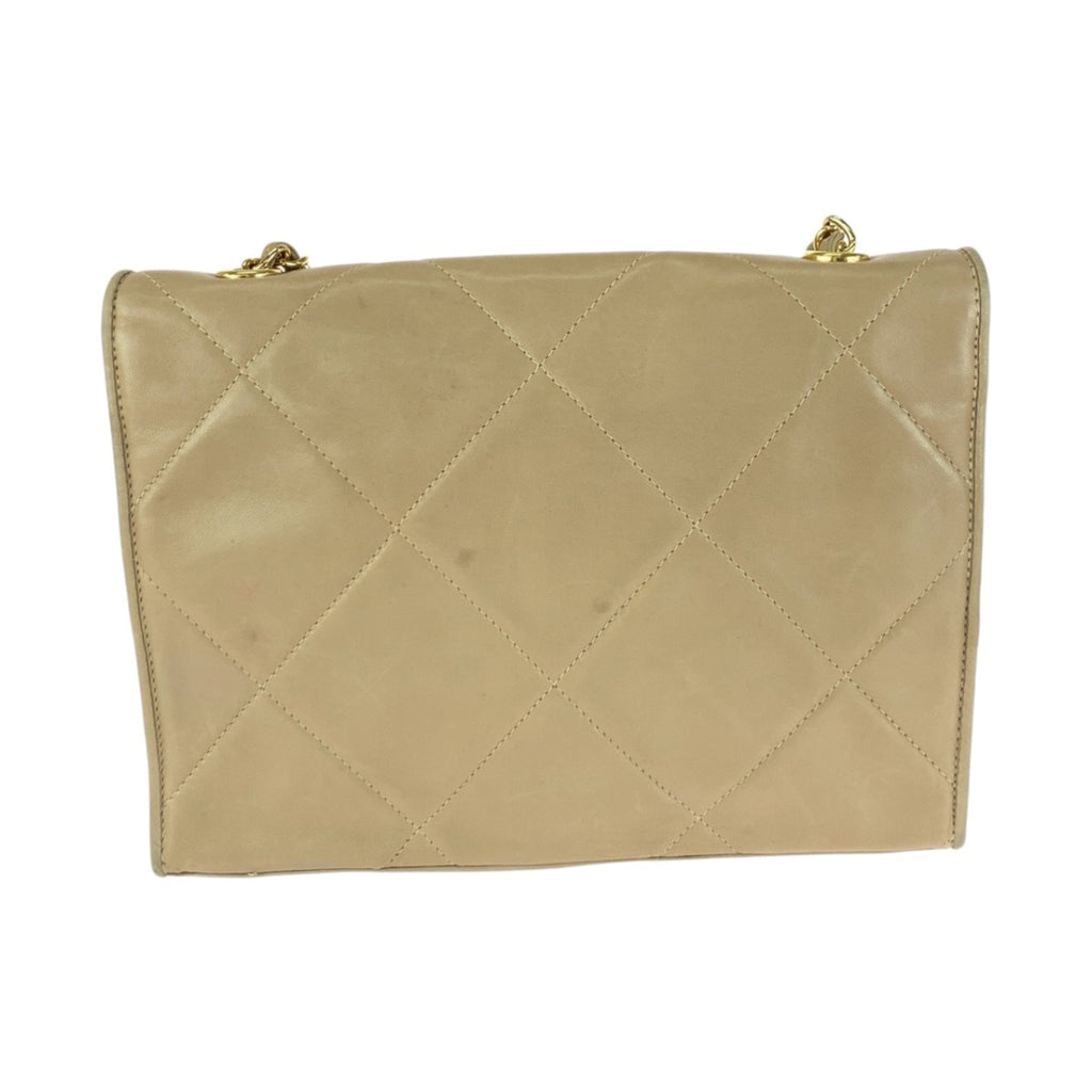 Vintage Diamond CC Flap Bag Quilted Lambskin Small